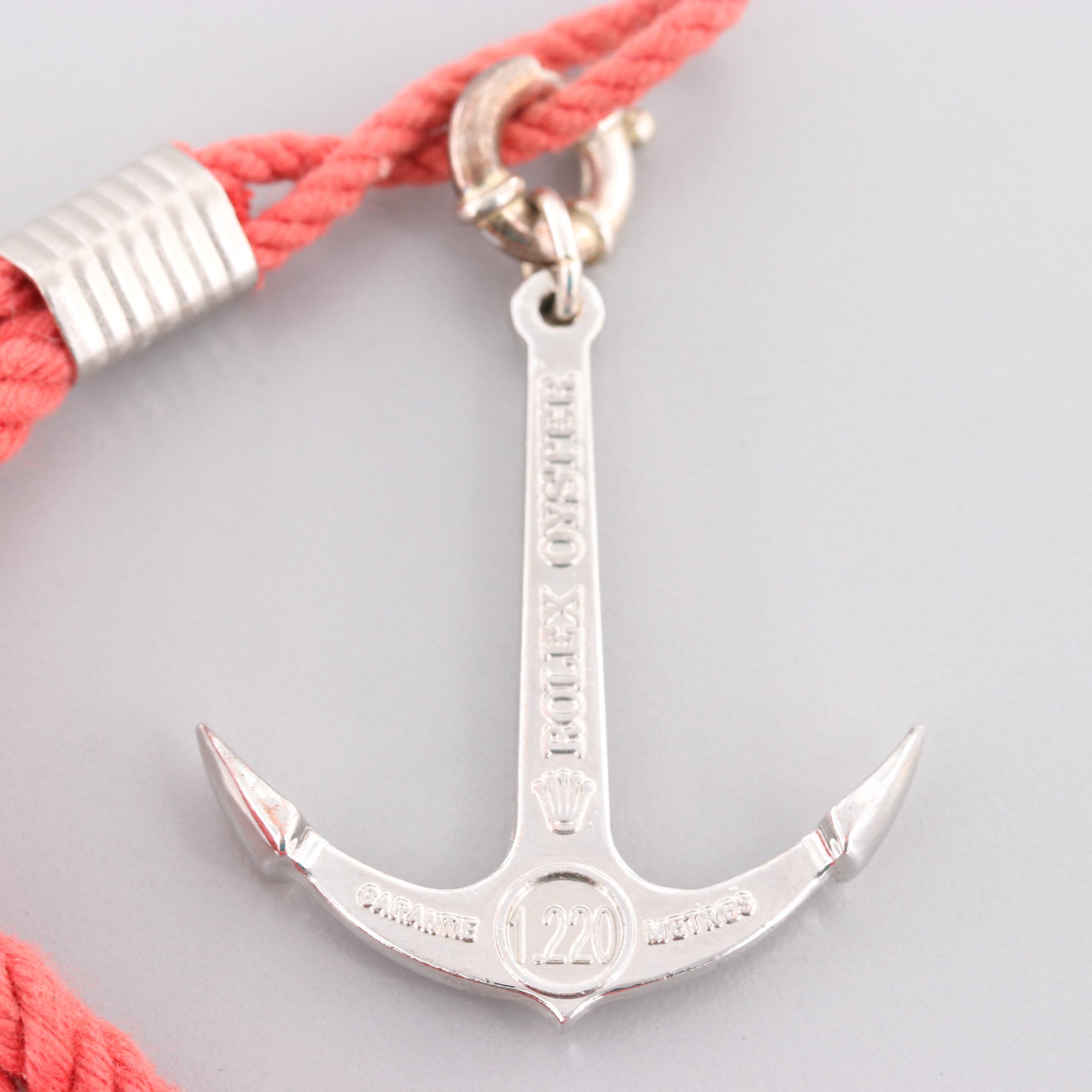 Rolex Anchor Charm on Rope