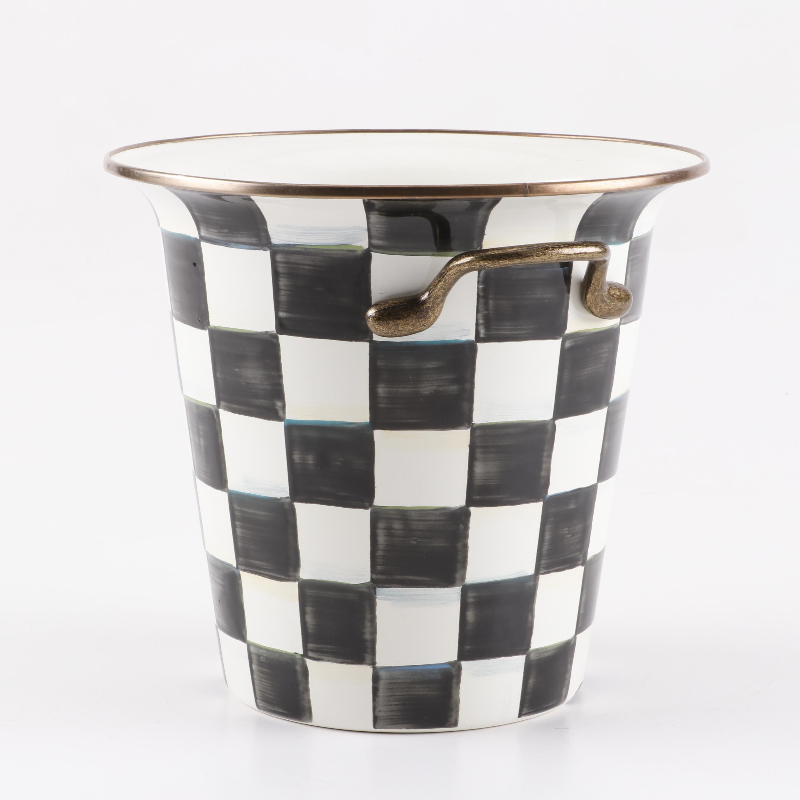 MacKenzie-Childs "Courtly Check" Tea Kettles, Colander, and Wine Cooler