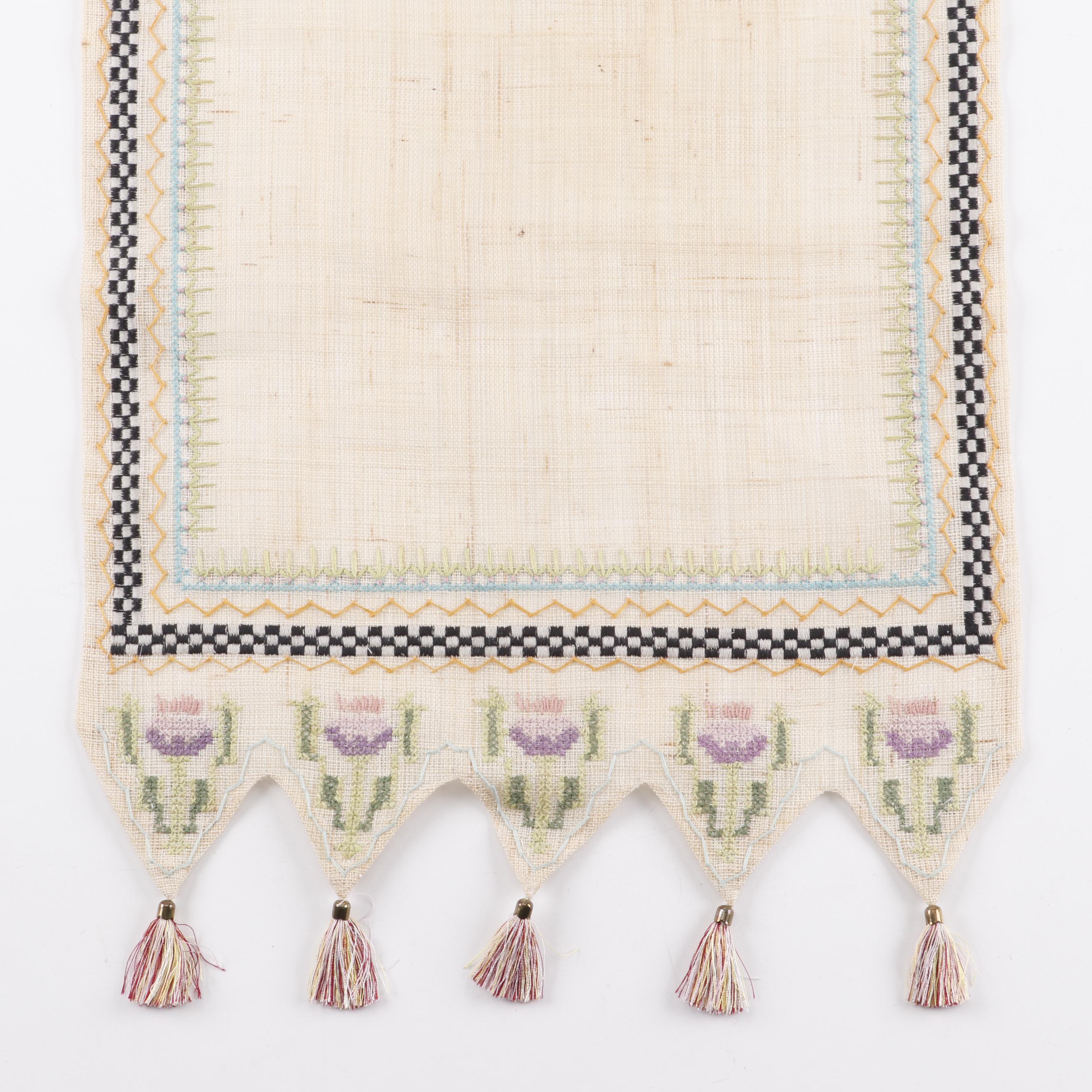 MacKenzie-Childs Raffia Table Runner