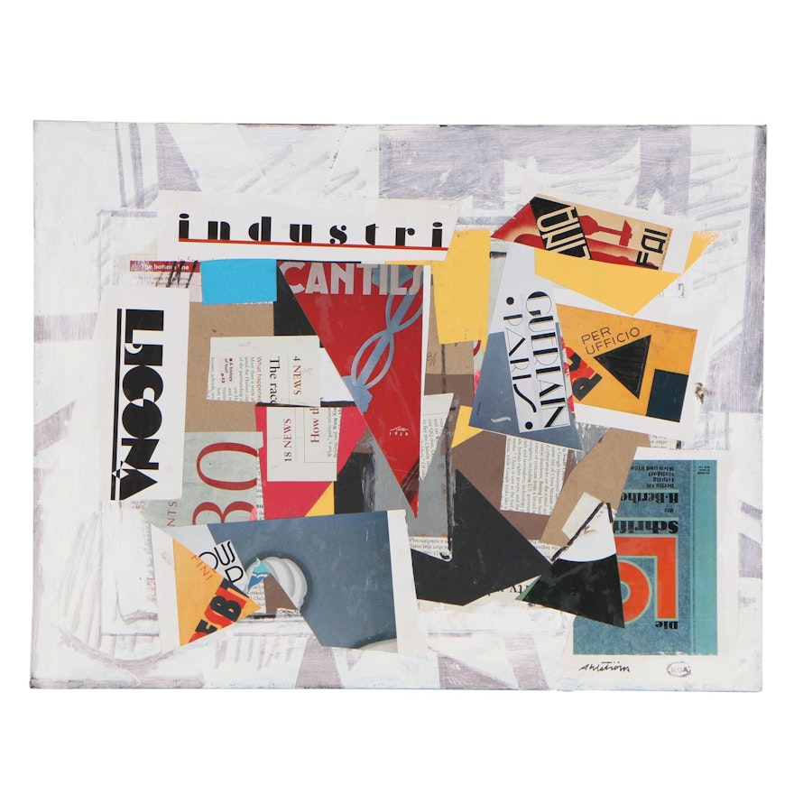 Ronald Gustin Ahlström Mixed Media Collage