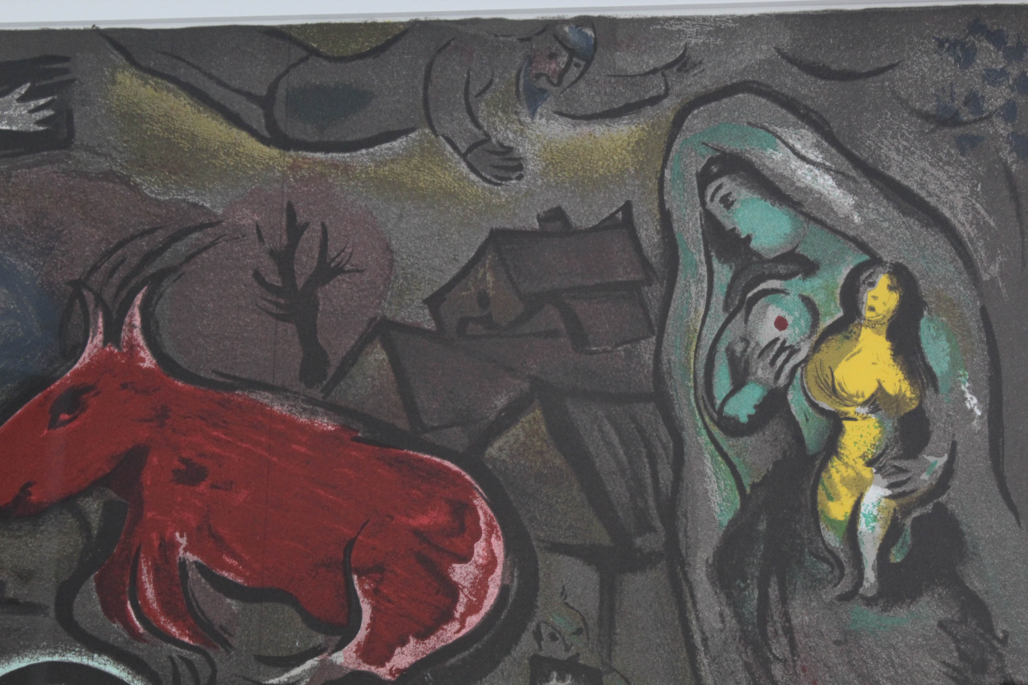 Marc Chagall Two-Page Color Lithograph from "Derrière le Miroir"