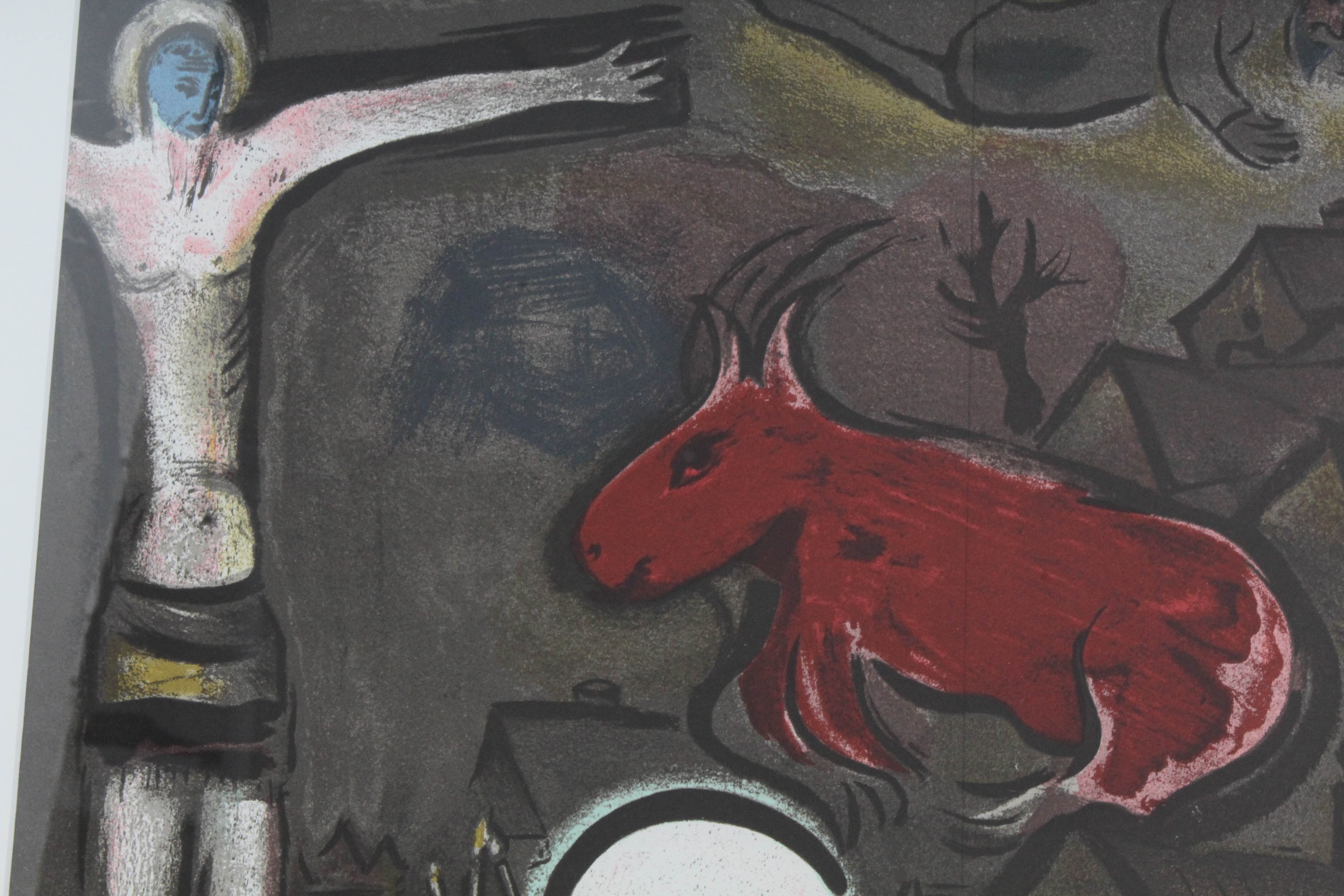 Marc Chagall Two-Page Color Lithograph from "Derrière le Miroir"