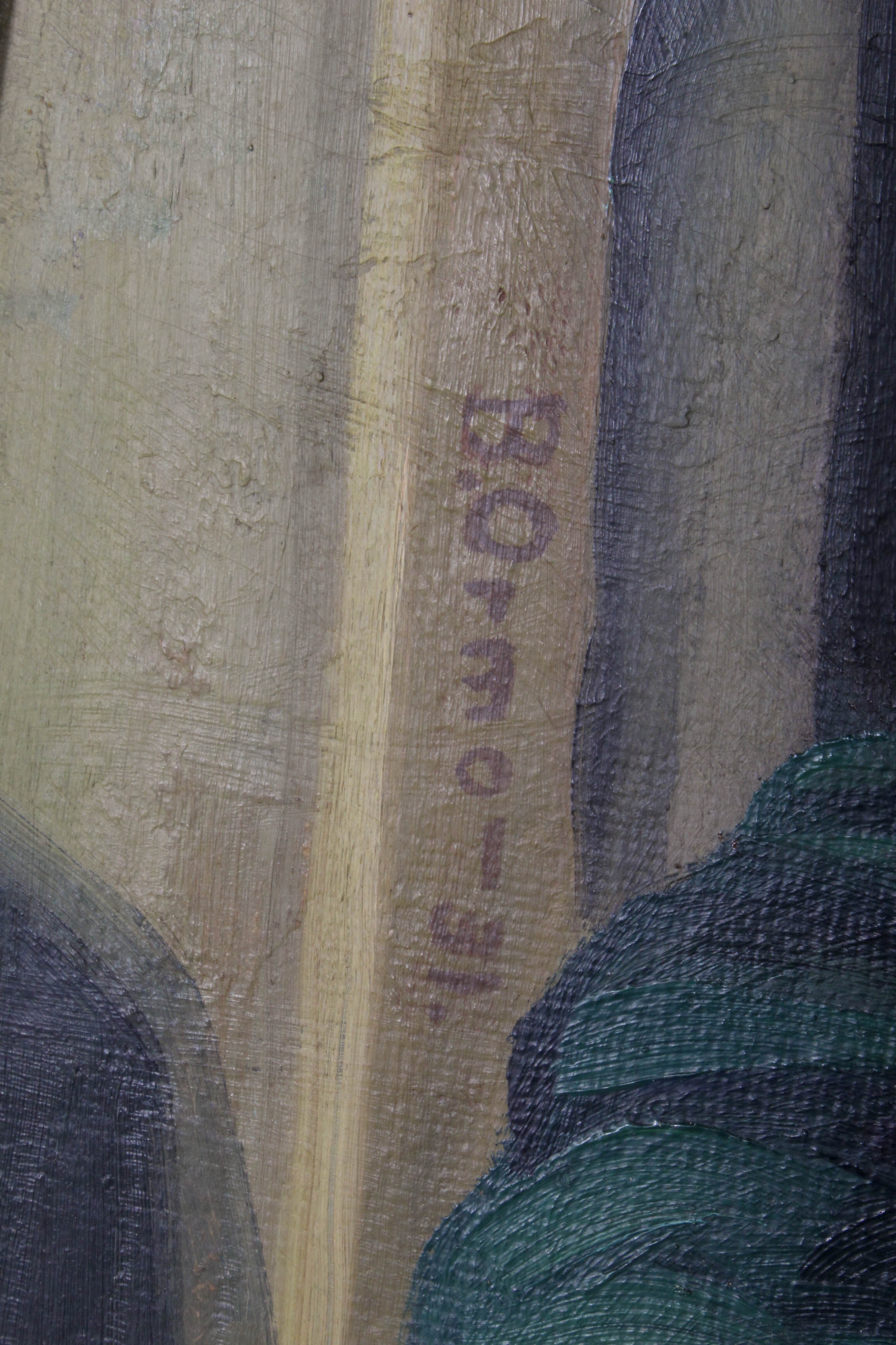 Portrait Oil Painting Attributed to Bela Ormo, 1931