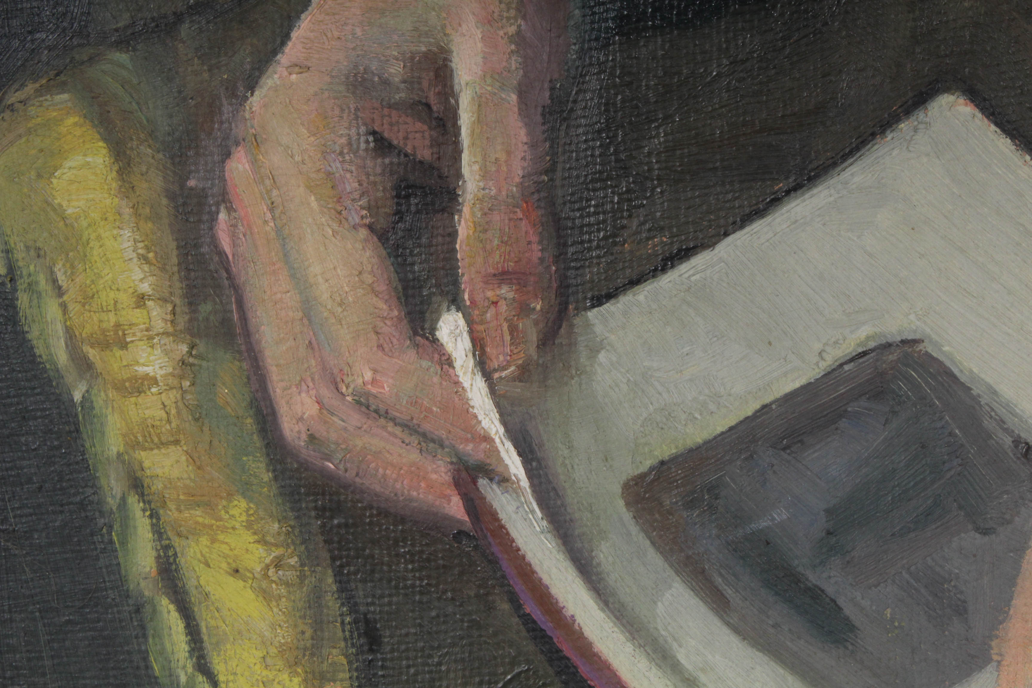 Portrait Oil Painting Attributed to Bela Ormo, 1931