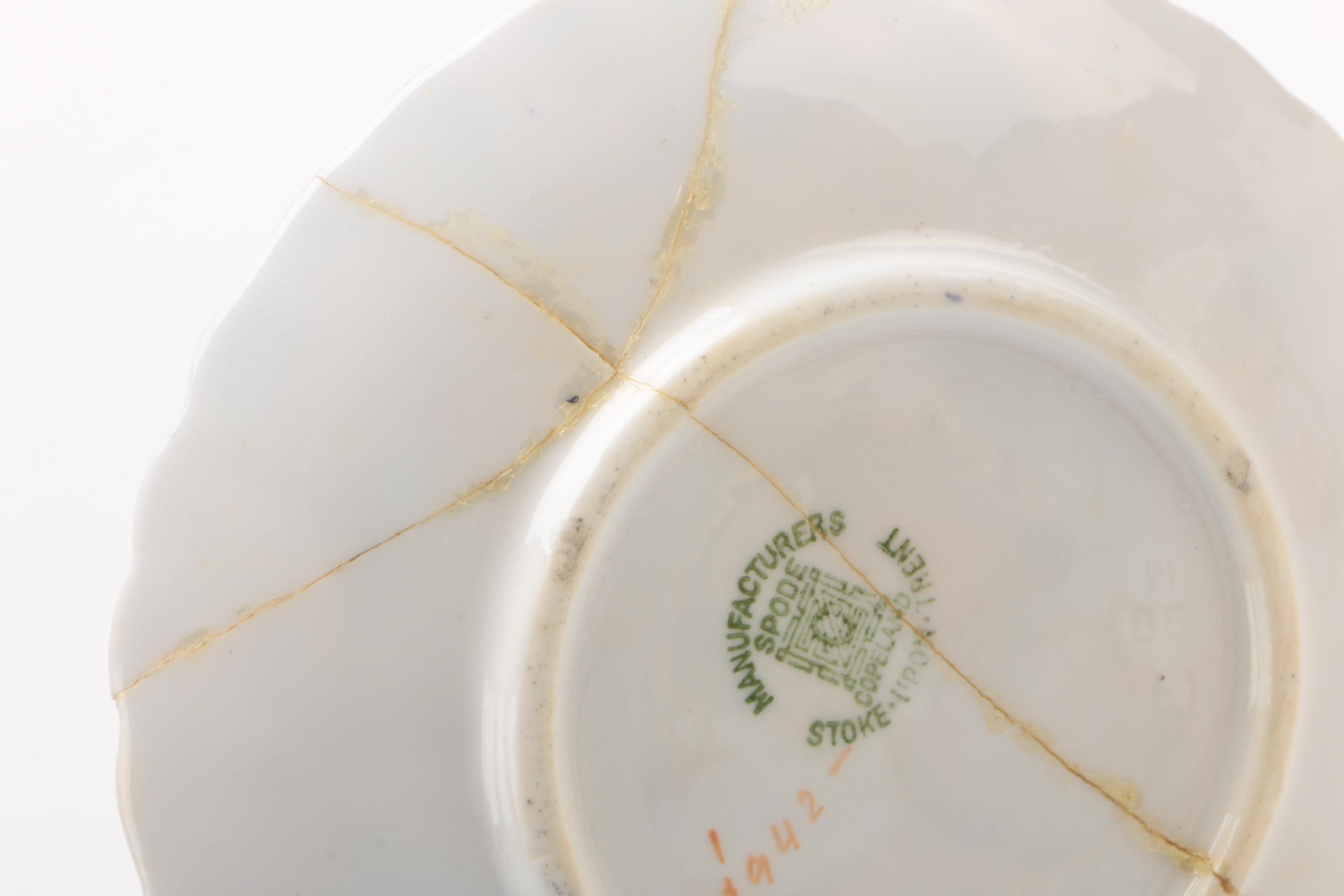 Copeland Spode "Imari" Demitasse Cup and Saucer with Creamer and Tea Canister