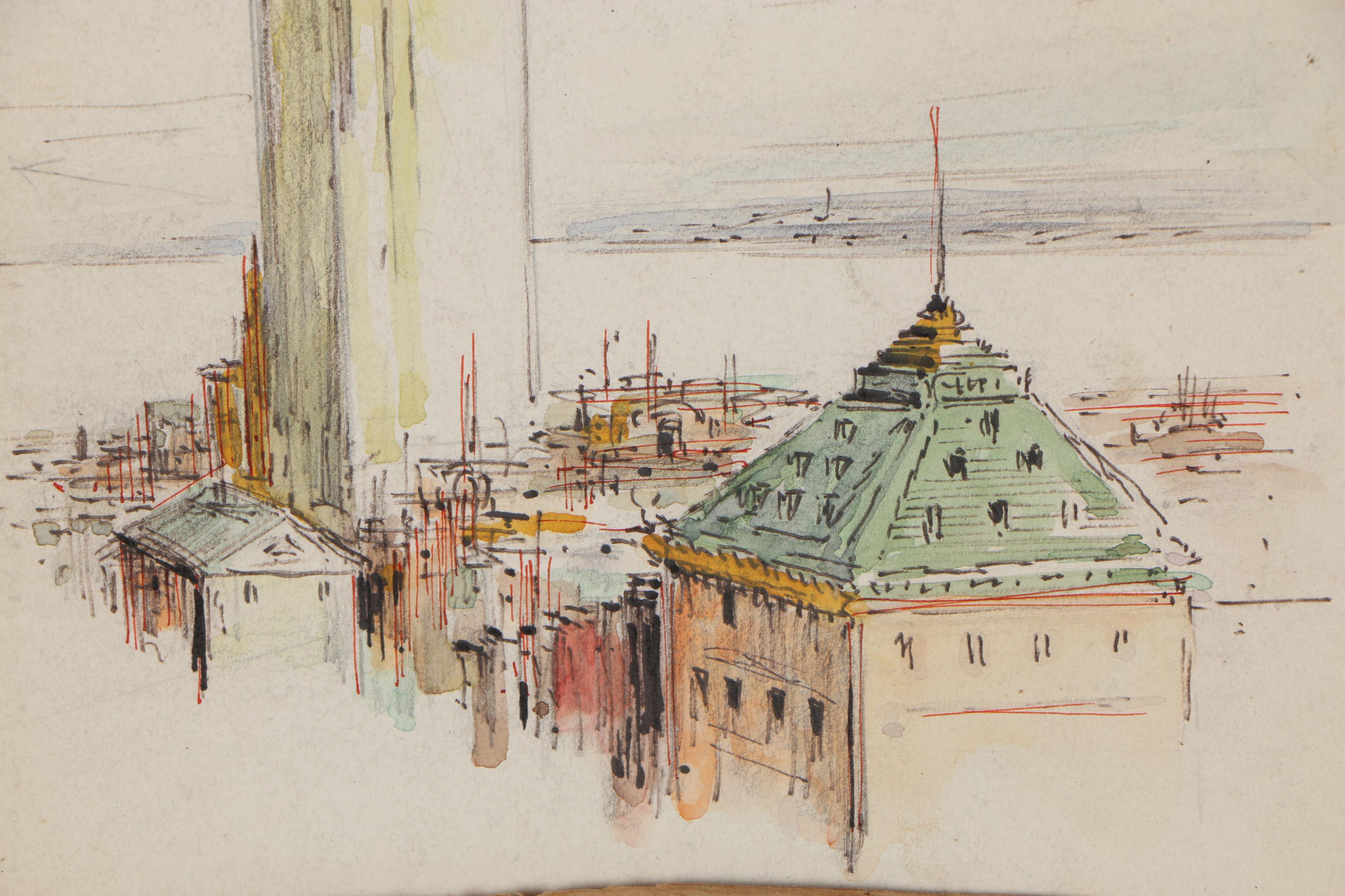 Early-Mid 20th Century Watercolor Paintings