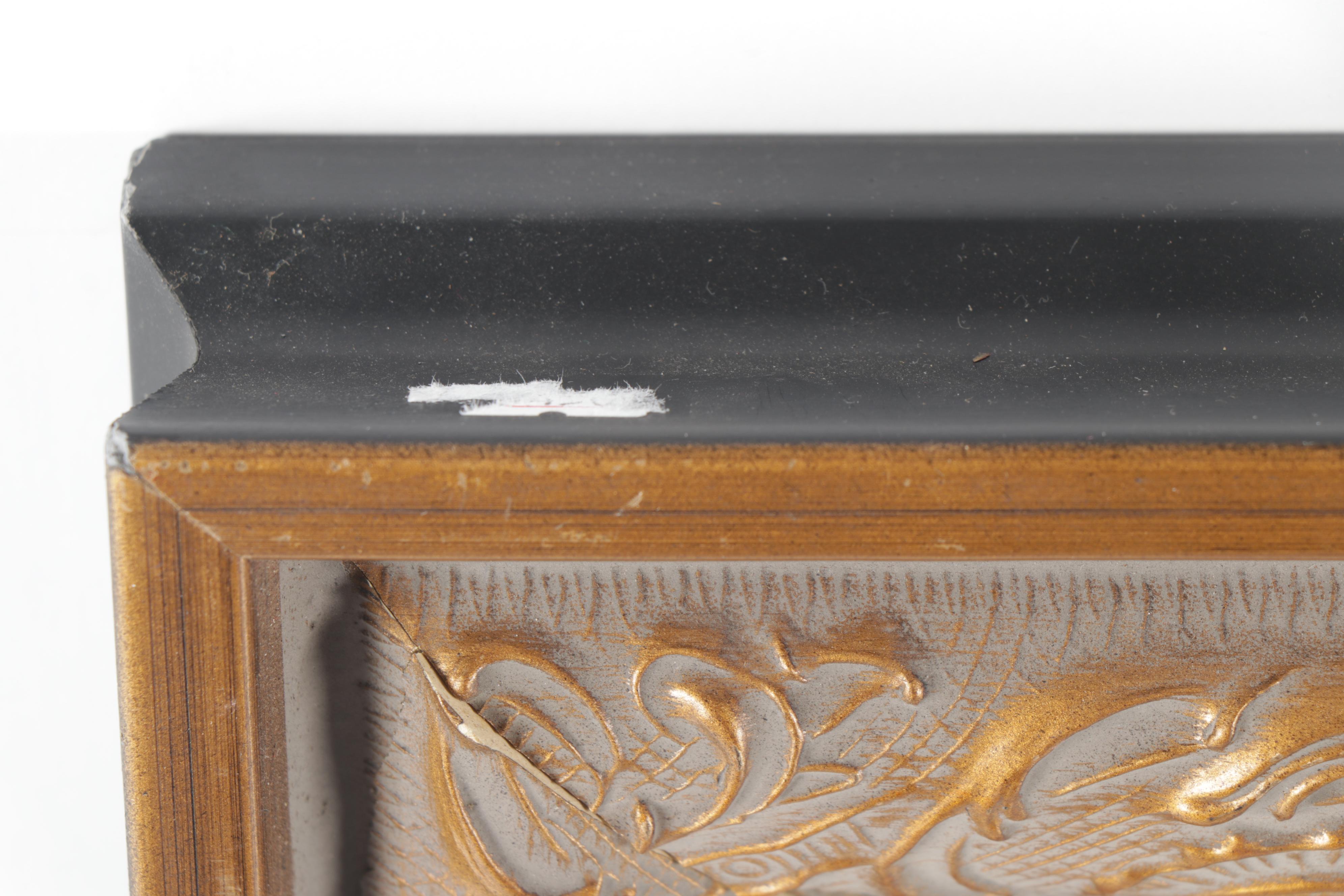 Early 20th Century Forest Fire Oil Painting