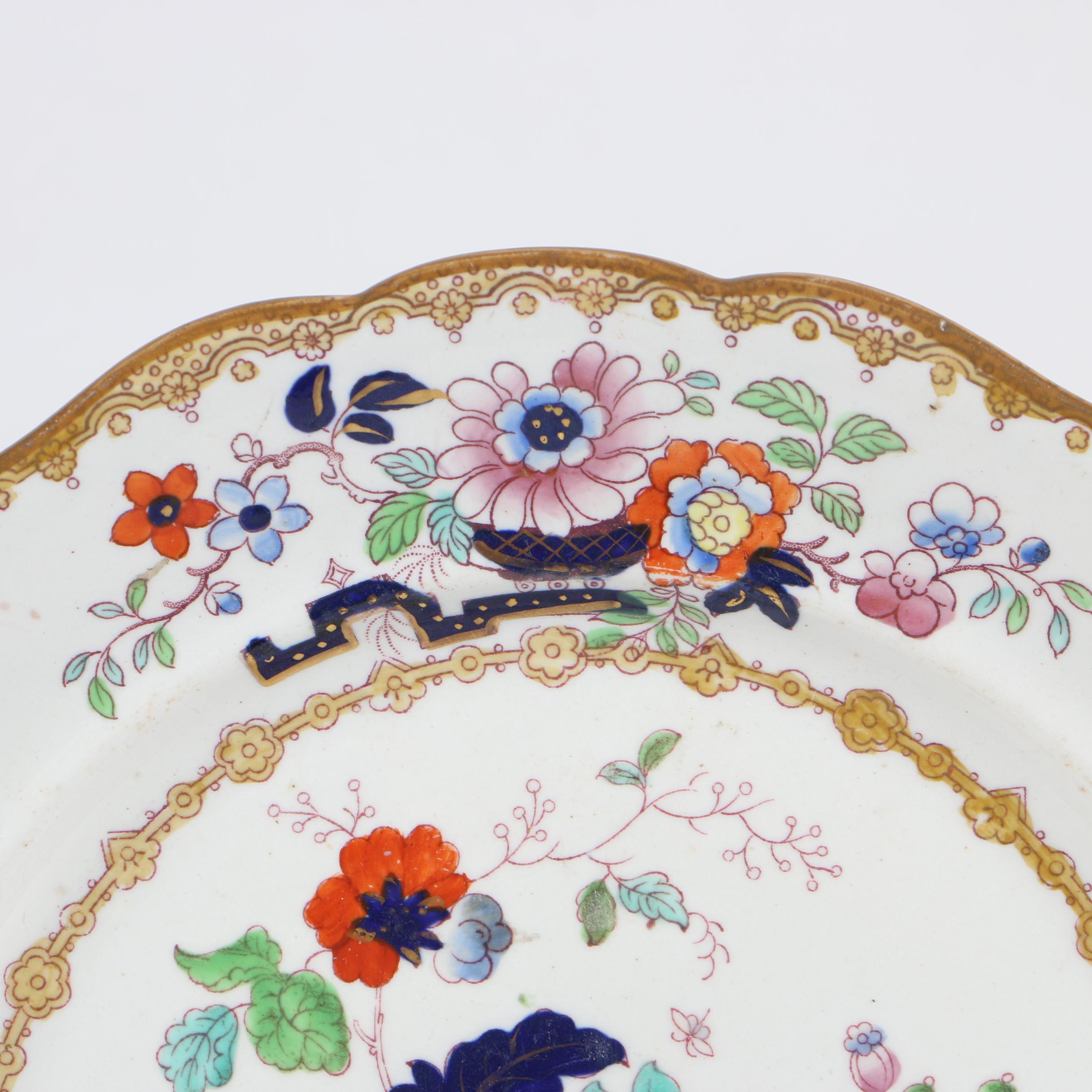Ashworth English Ironstone China Plate, Late 19th Century