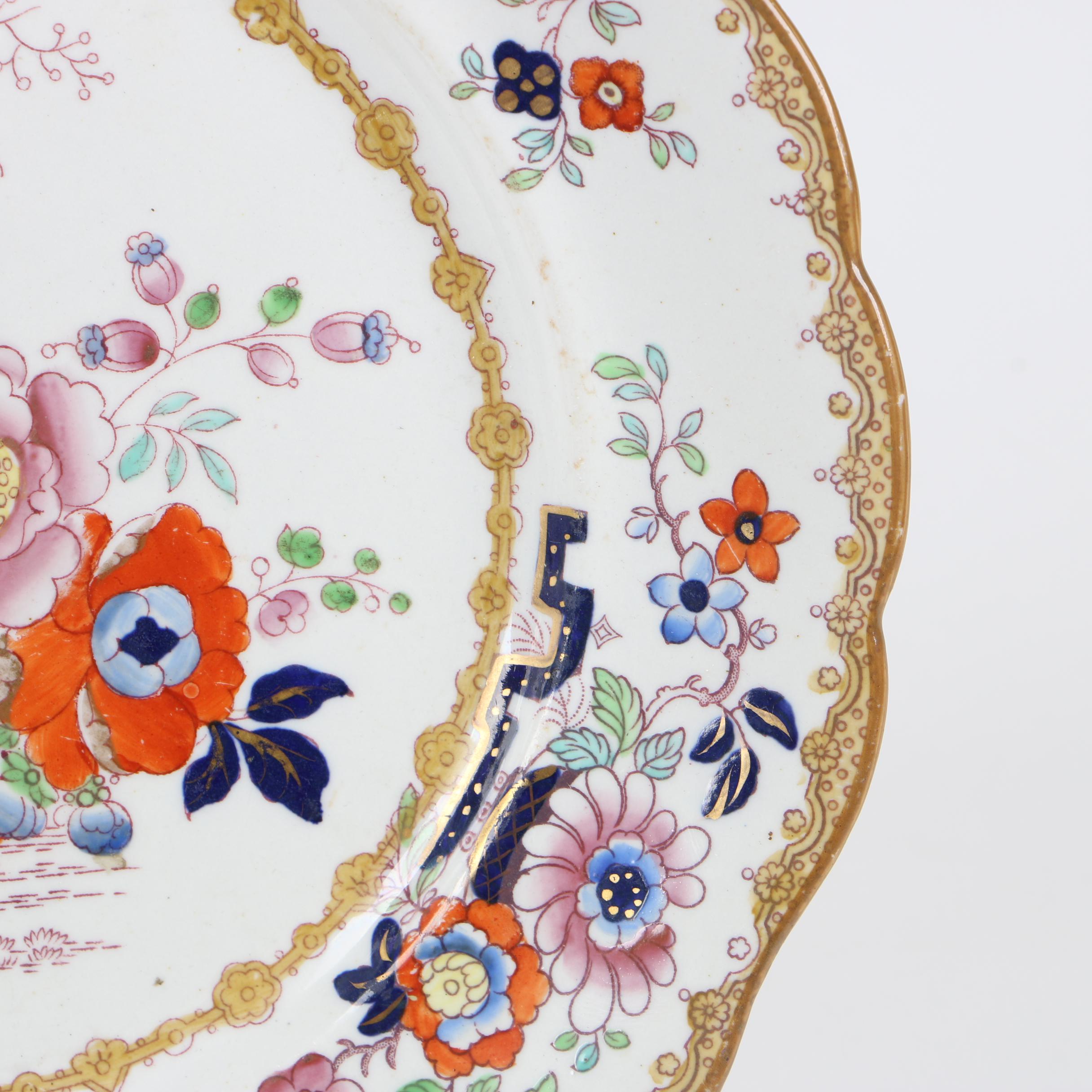 Ashworth English Ironstone China Plate, Late 19th Century