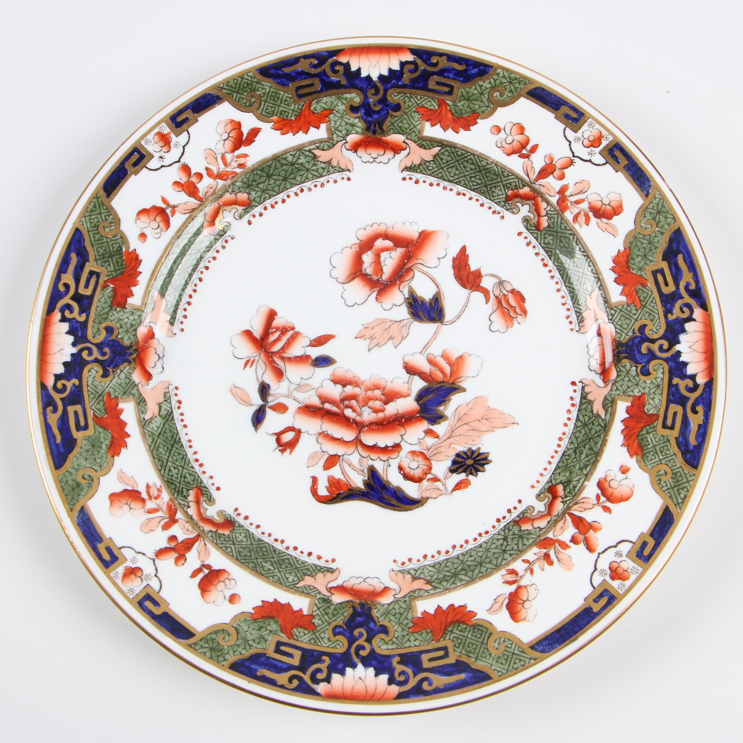 Copeland Spode Imari Porcelain Plates, Early 20th Century