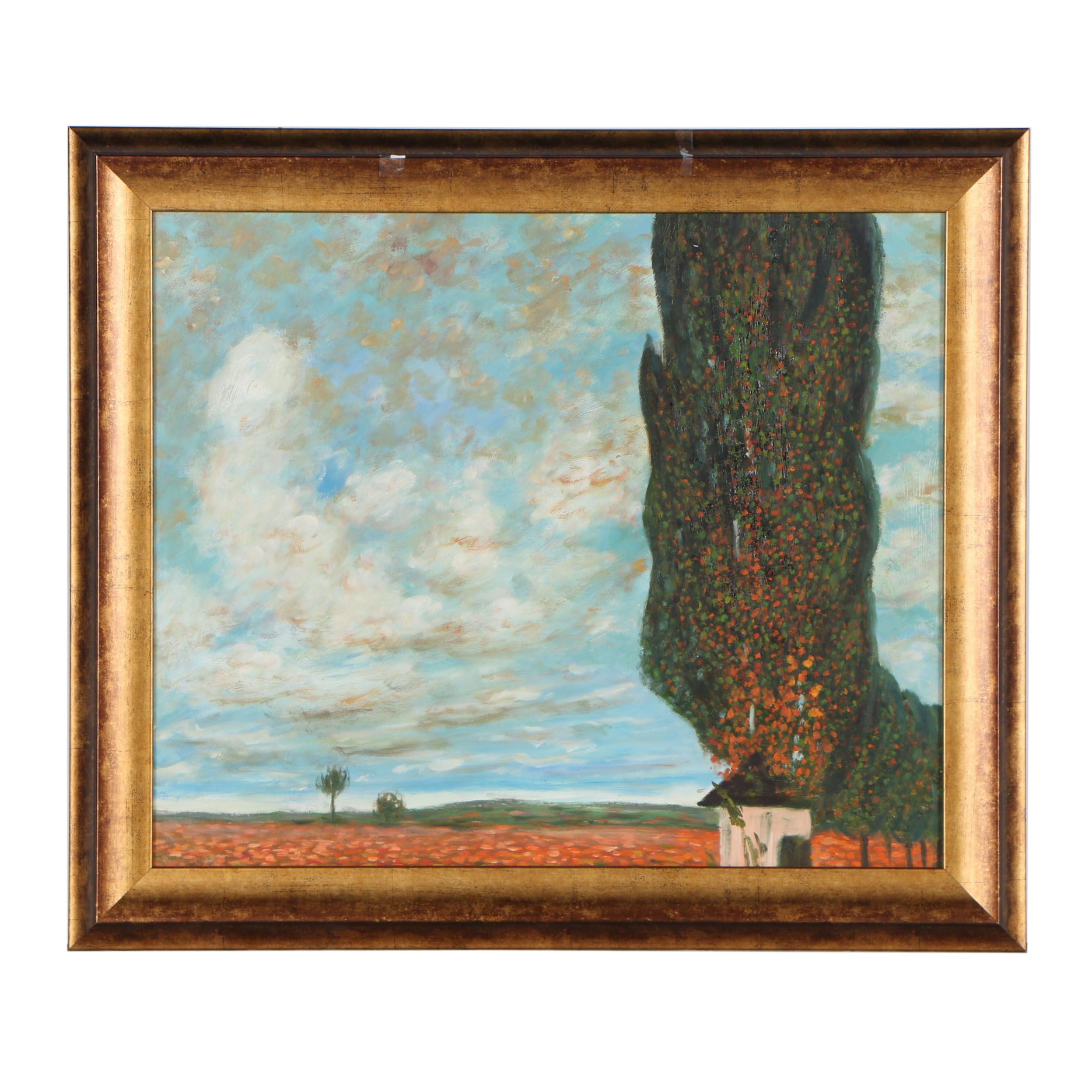 Copy Oil Painting after Gustav Klimt "High Poplar"