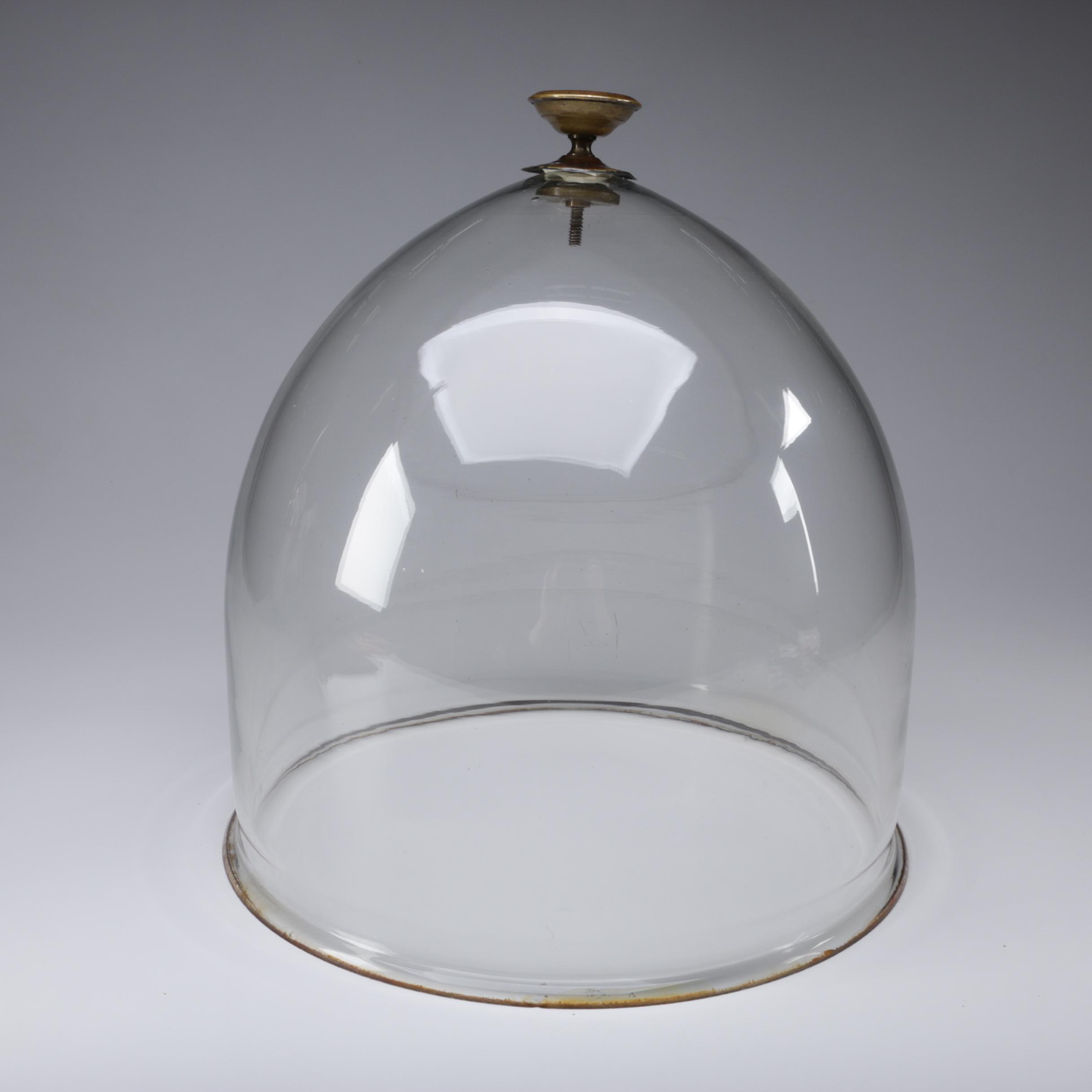 Hand Blown Glass Cloche, Antique