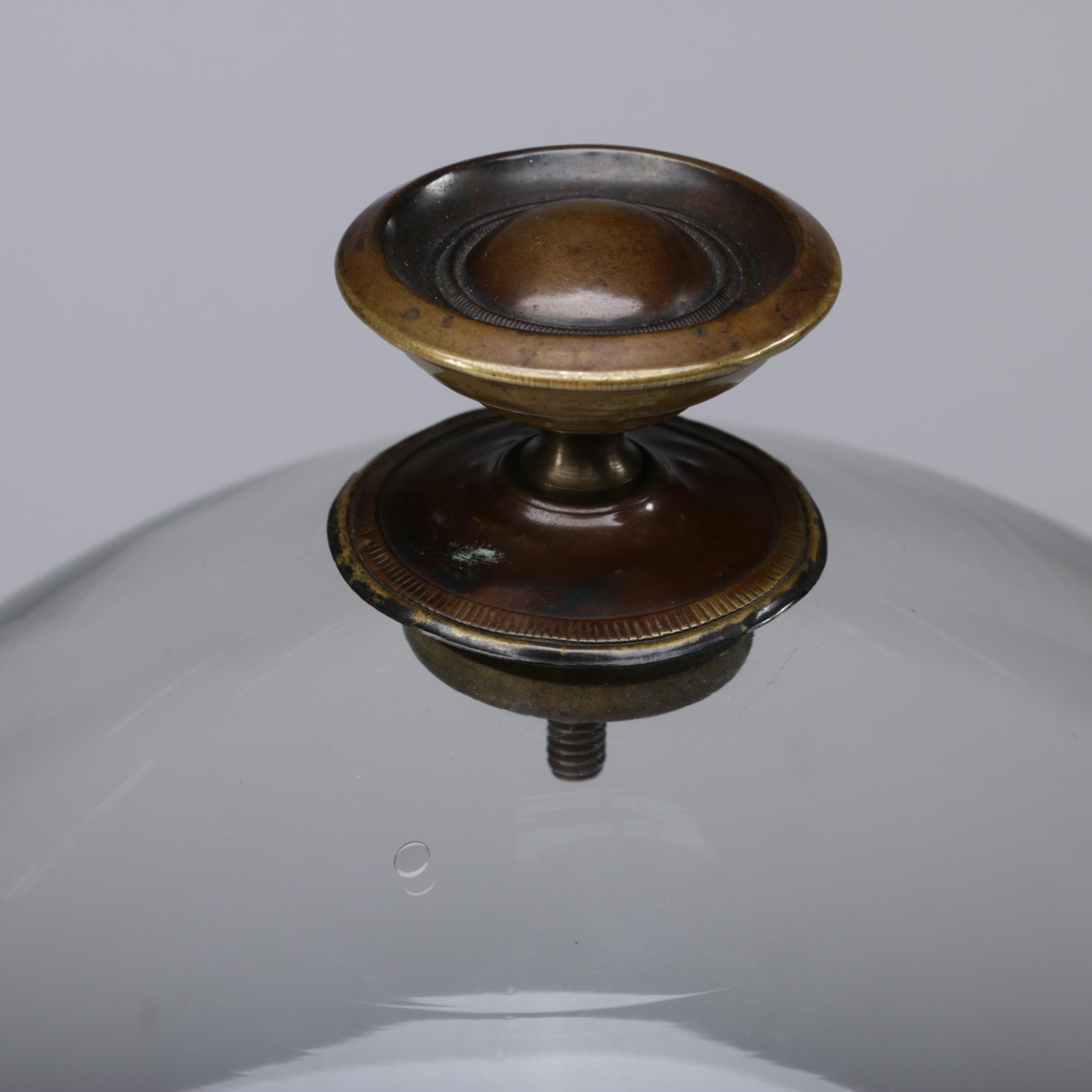 Hand Blown Glass Cloche, Antique