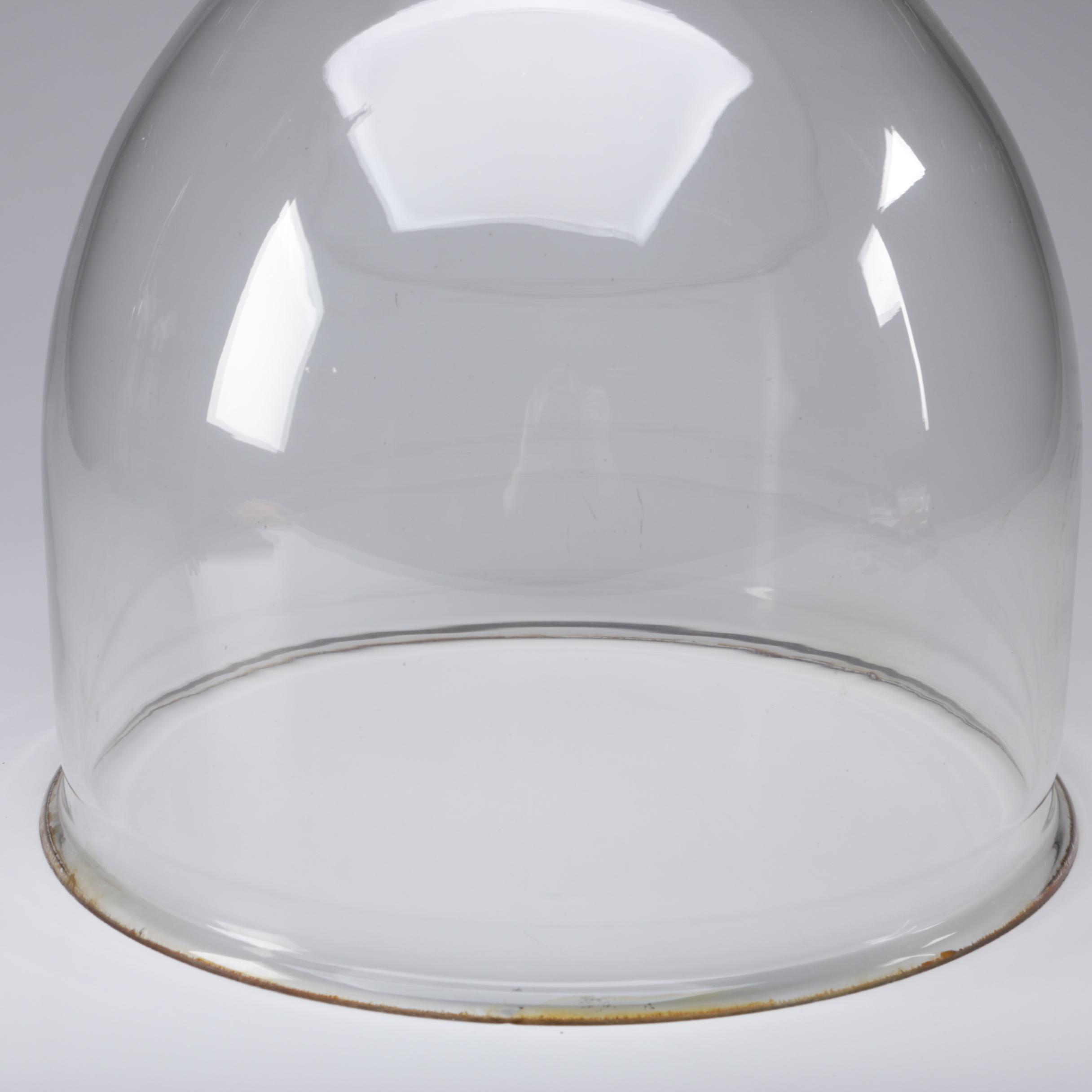 Hand Blown Glass Cloche, Antique