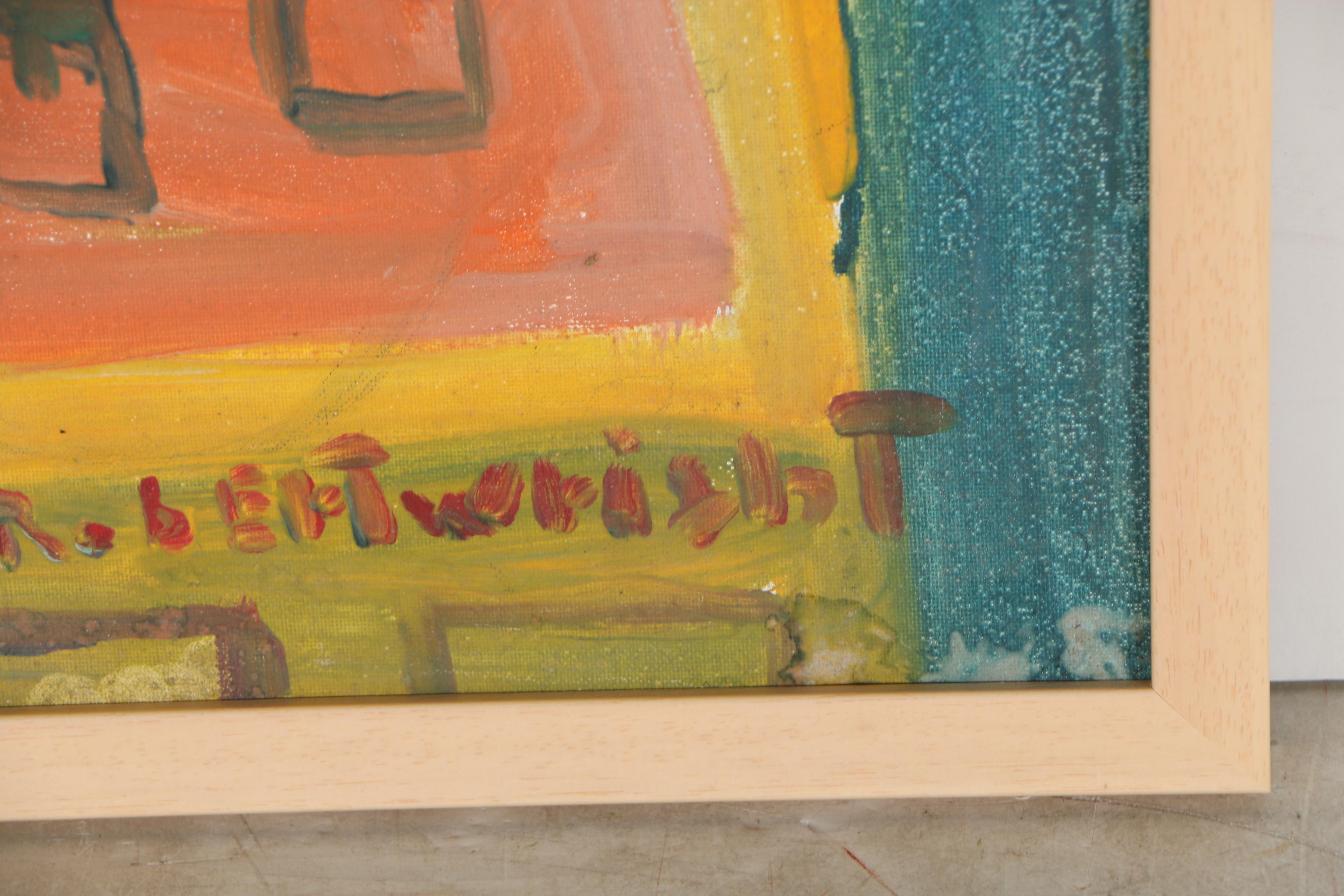 Robert Wright Folk Acrylic Painting