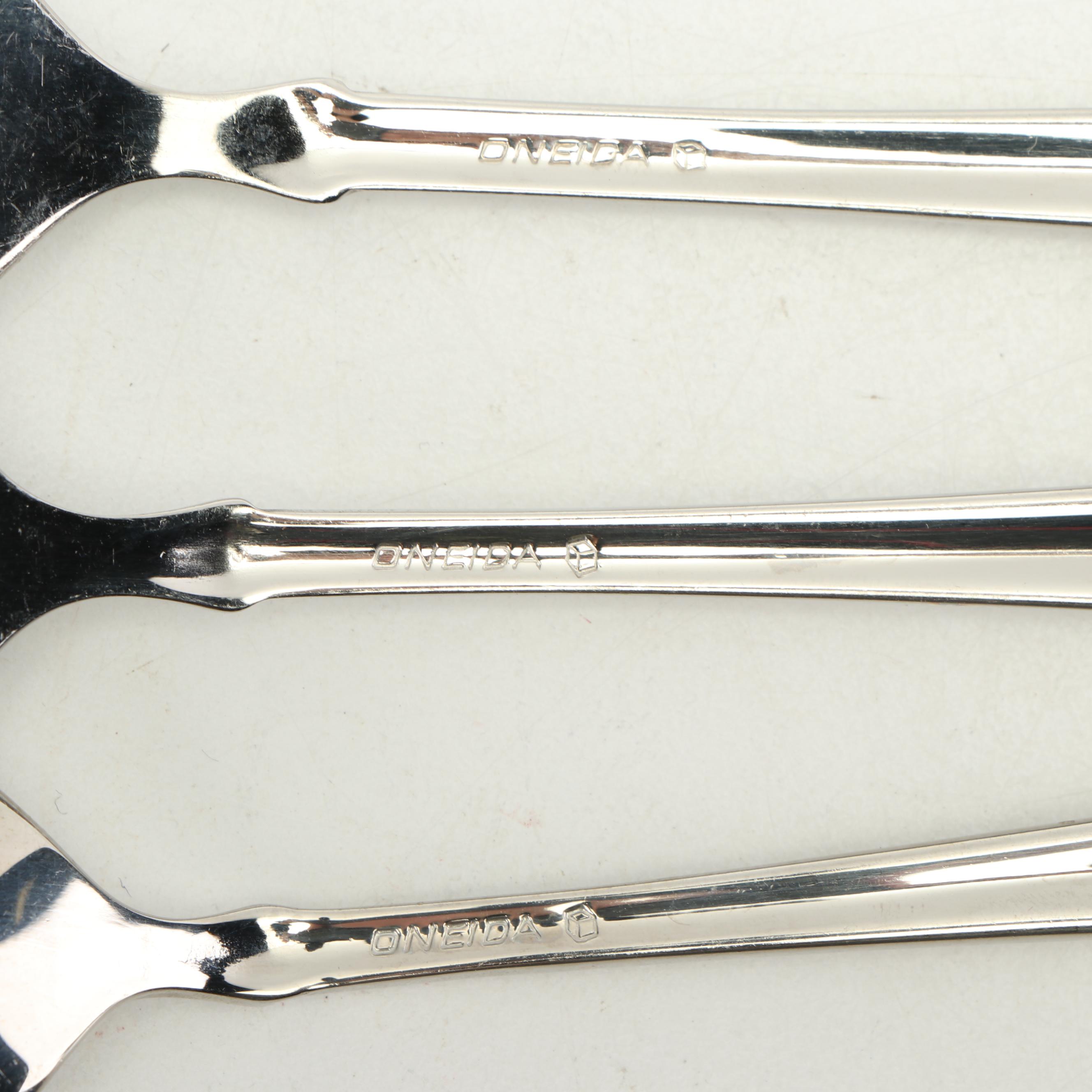 Oneida "Golden Juilliard" Stainless and 24 Gold Accent Flatware