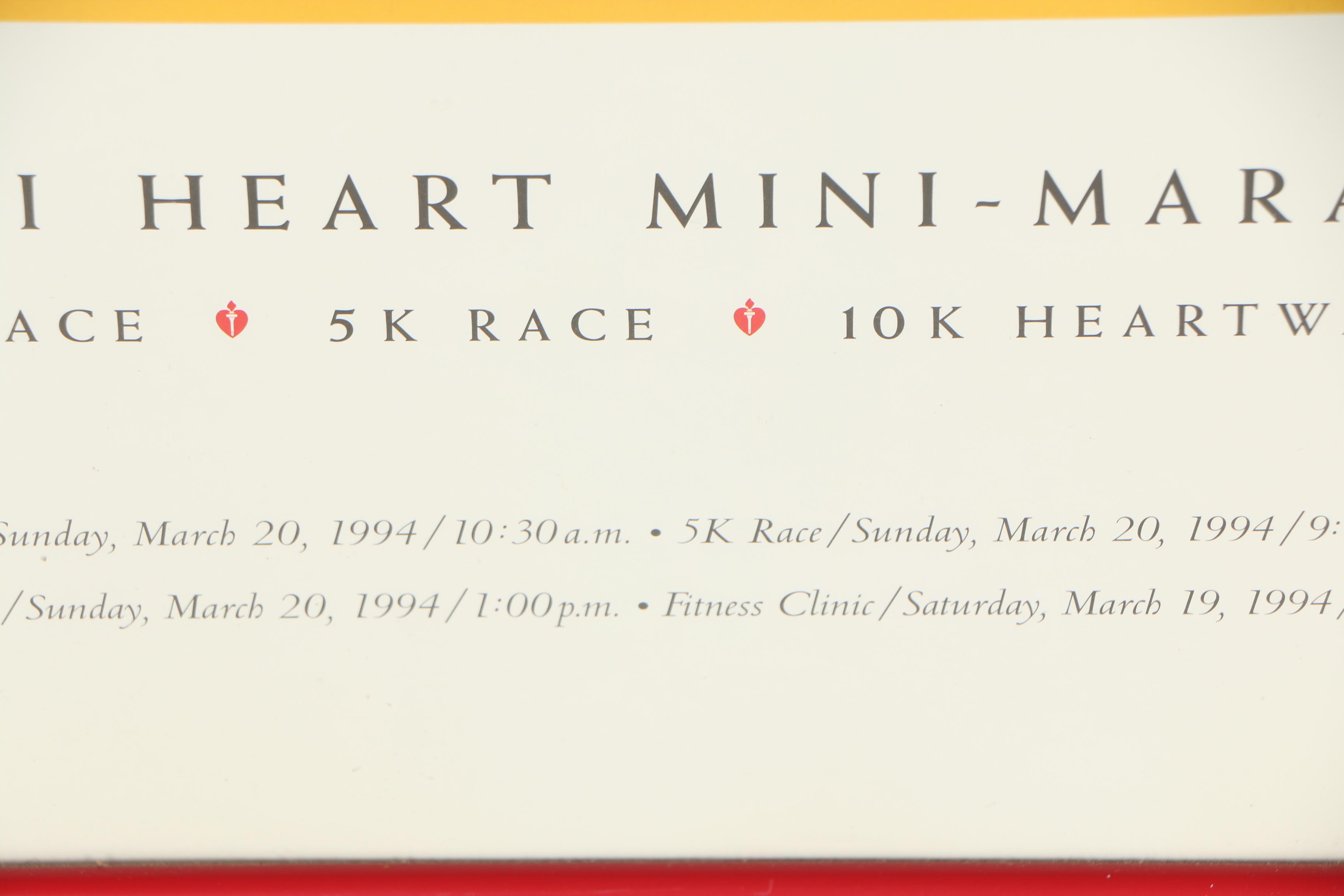 Cincinnati Heart Mini-Marathon Poster after John Maggard