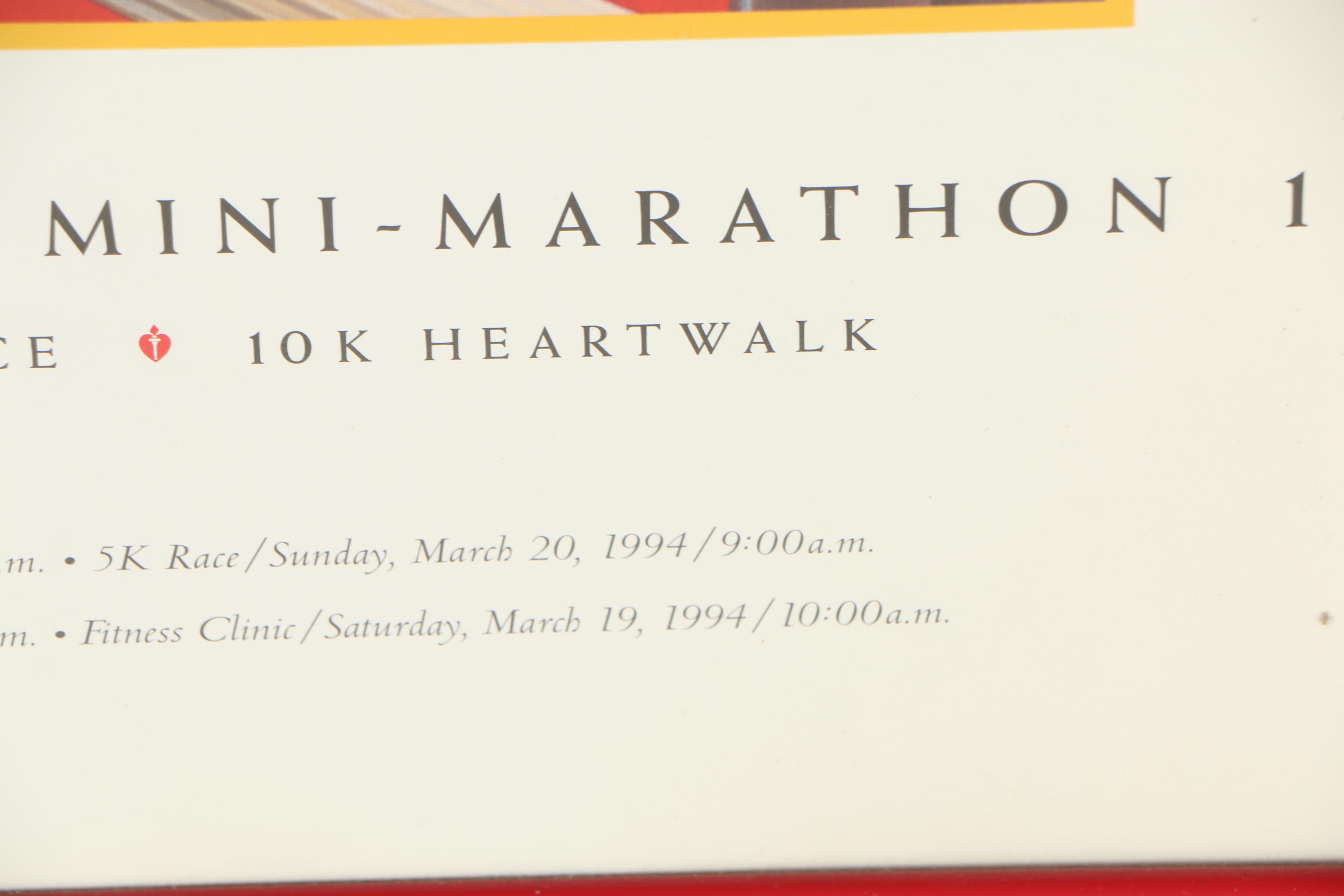 Cincinnati Heart Mini-Marathon Poster after John Maggard