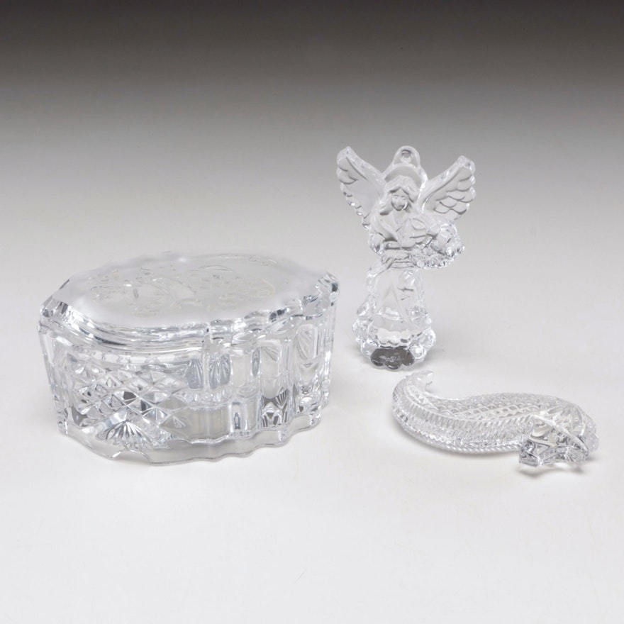 Waterford Crystal Figurines and 2004 Music Trinket Box