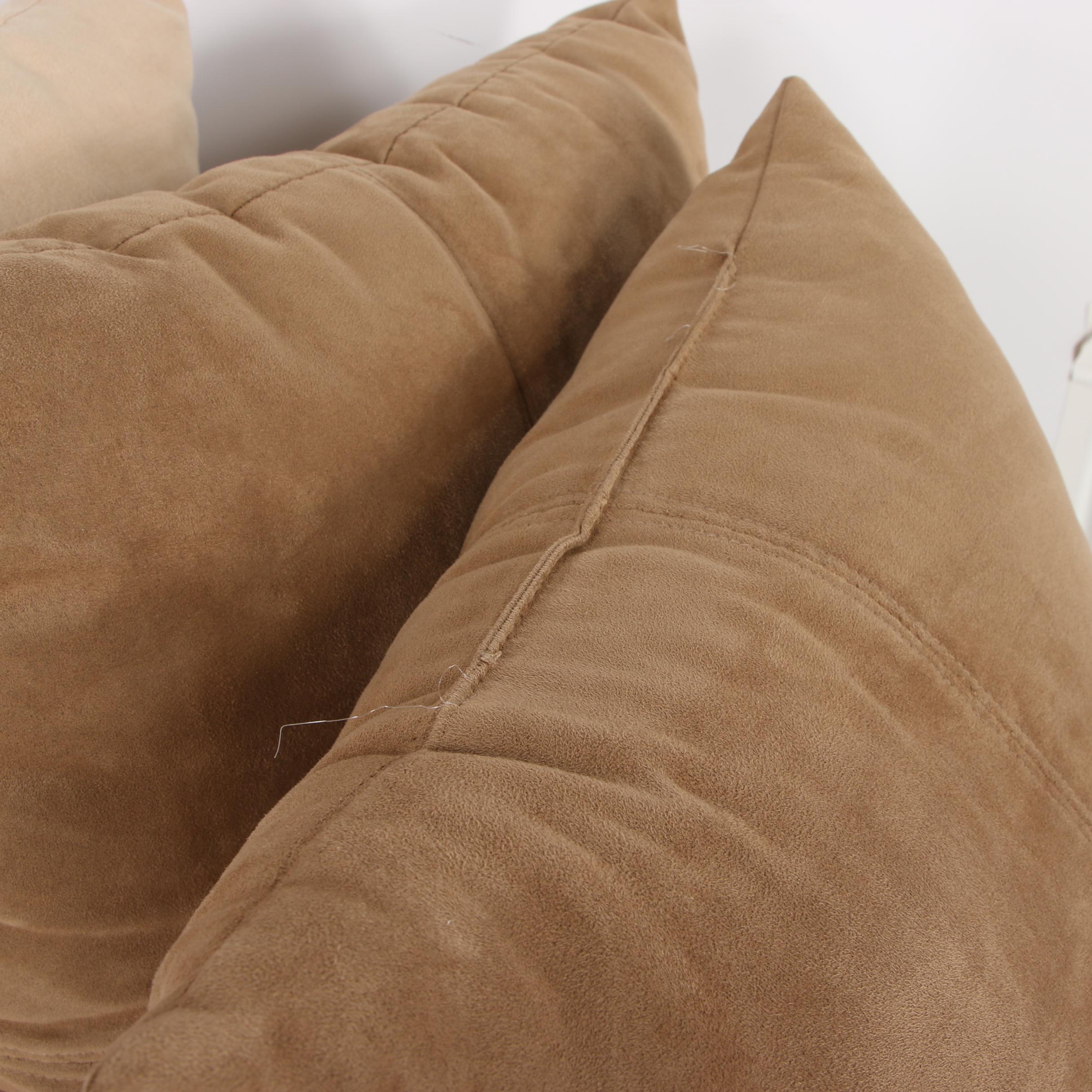 Taupe and Light Brown Throw Pillows