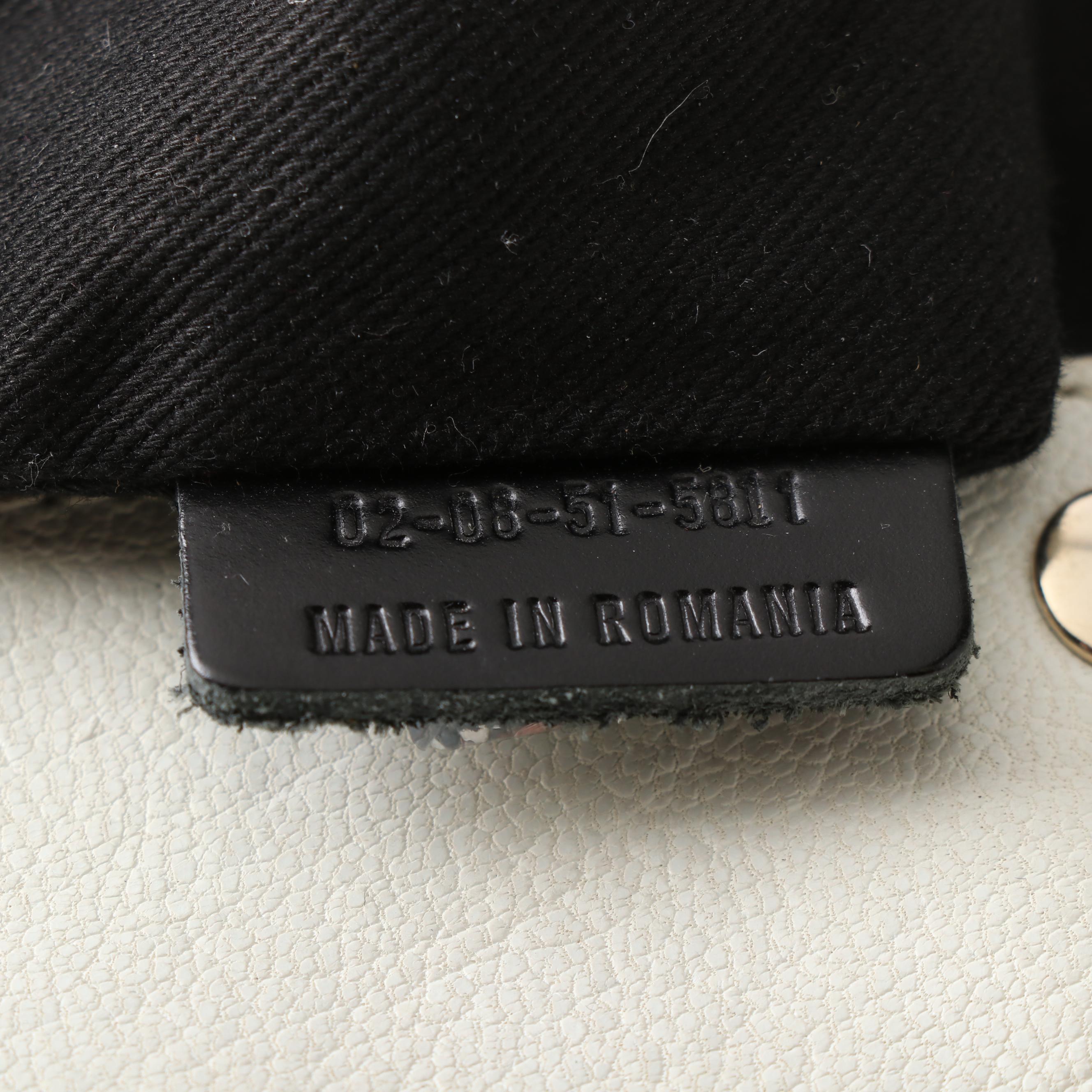 Chloé White Grained Leather and Brown Leather Tote Bag