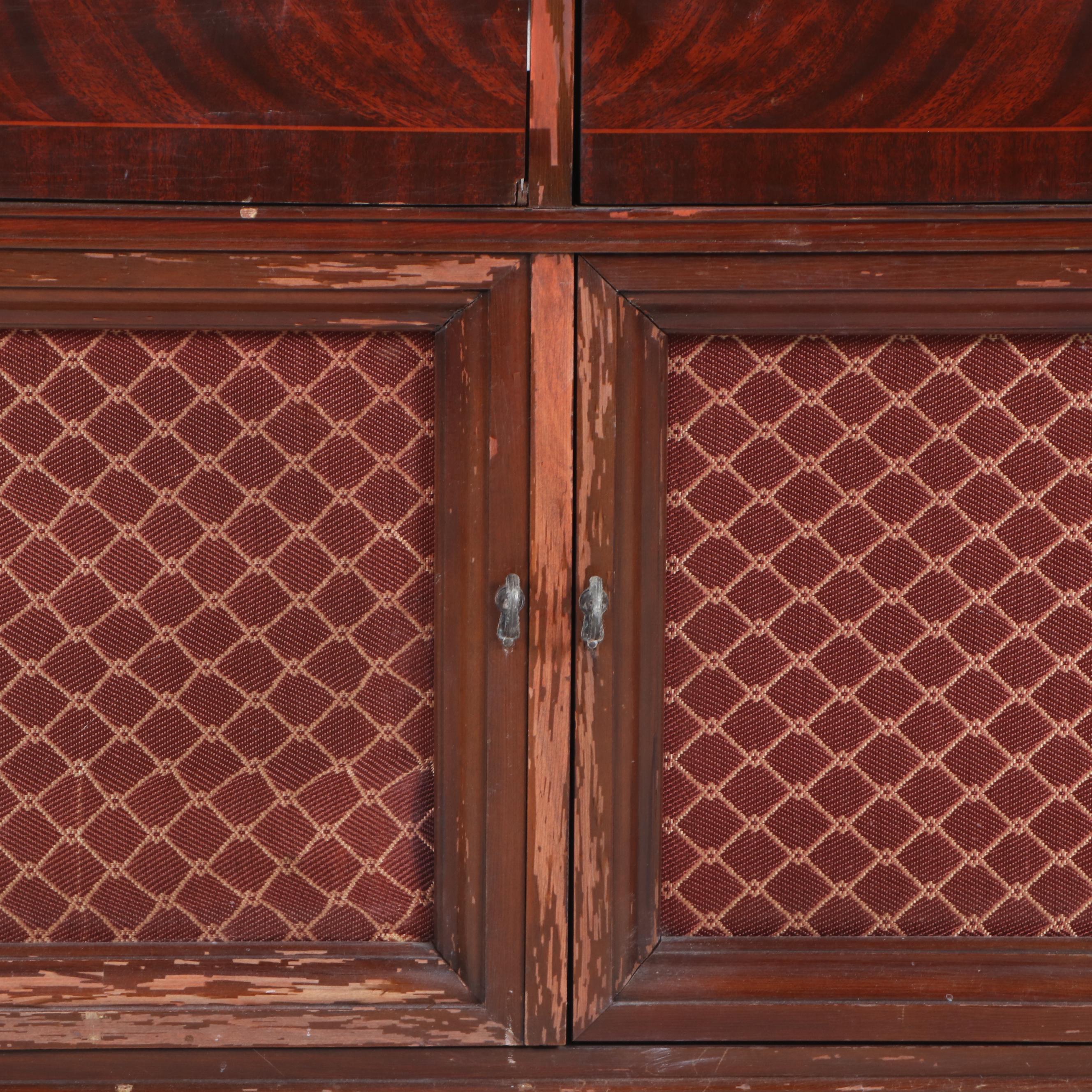 Zenith Cobramatic Mahogany Turntable and Radio Cabinet, 1950's