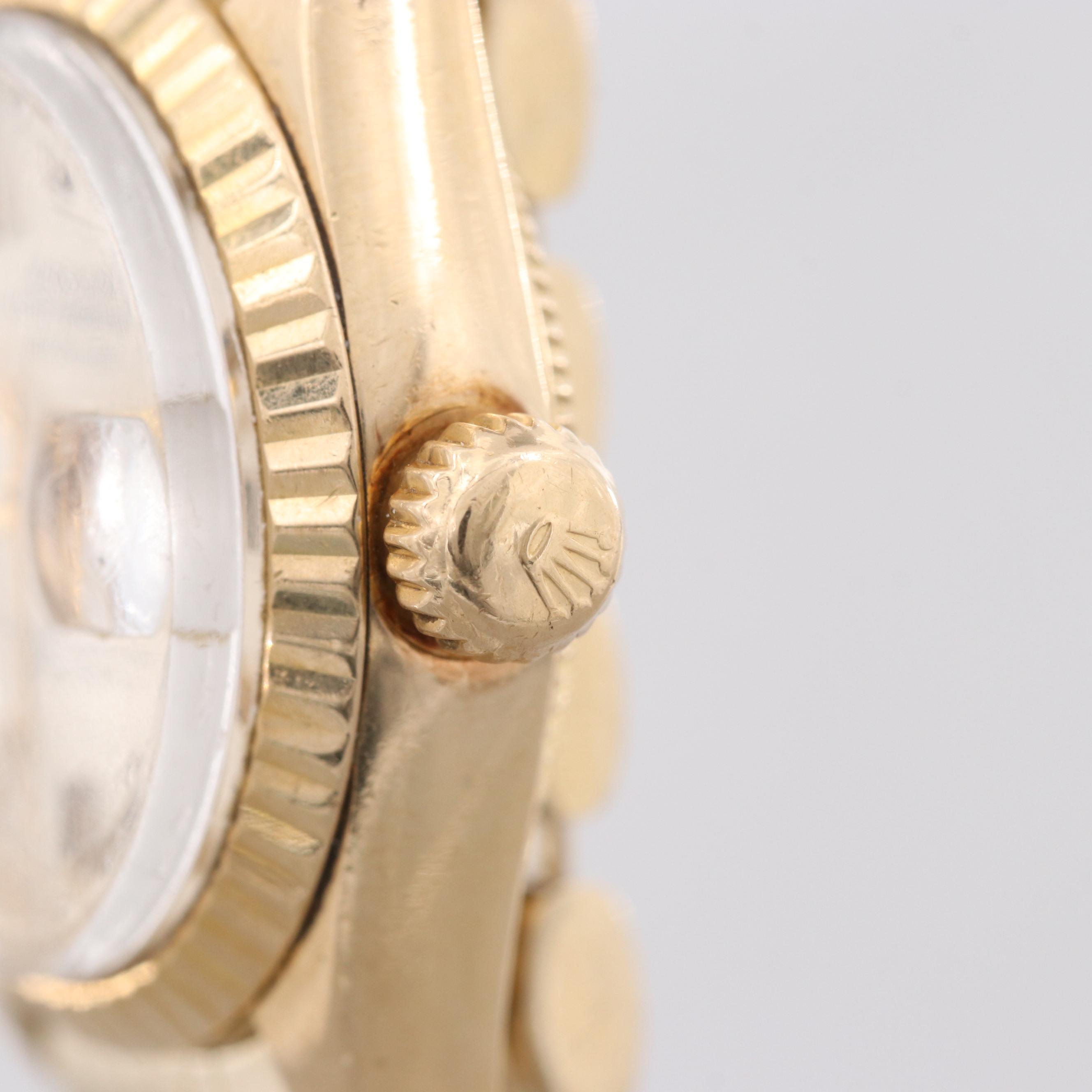 Rolex Datejust 18K Yellow Gold Watch With 14K Jubilee Bracelet, 1971
