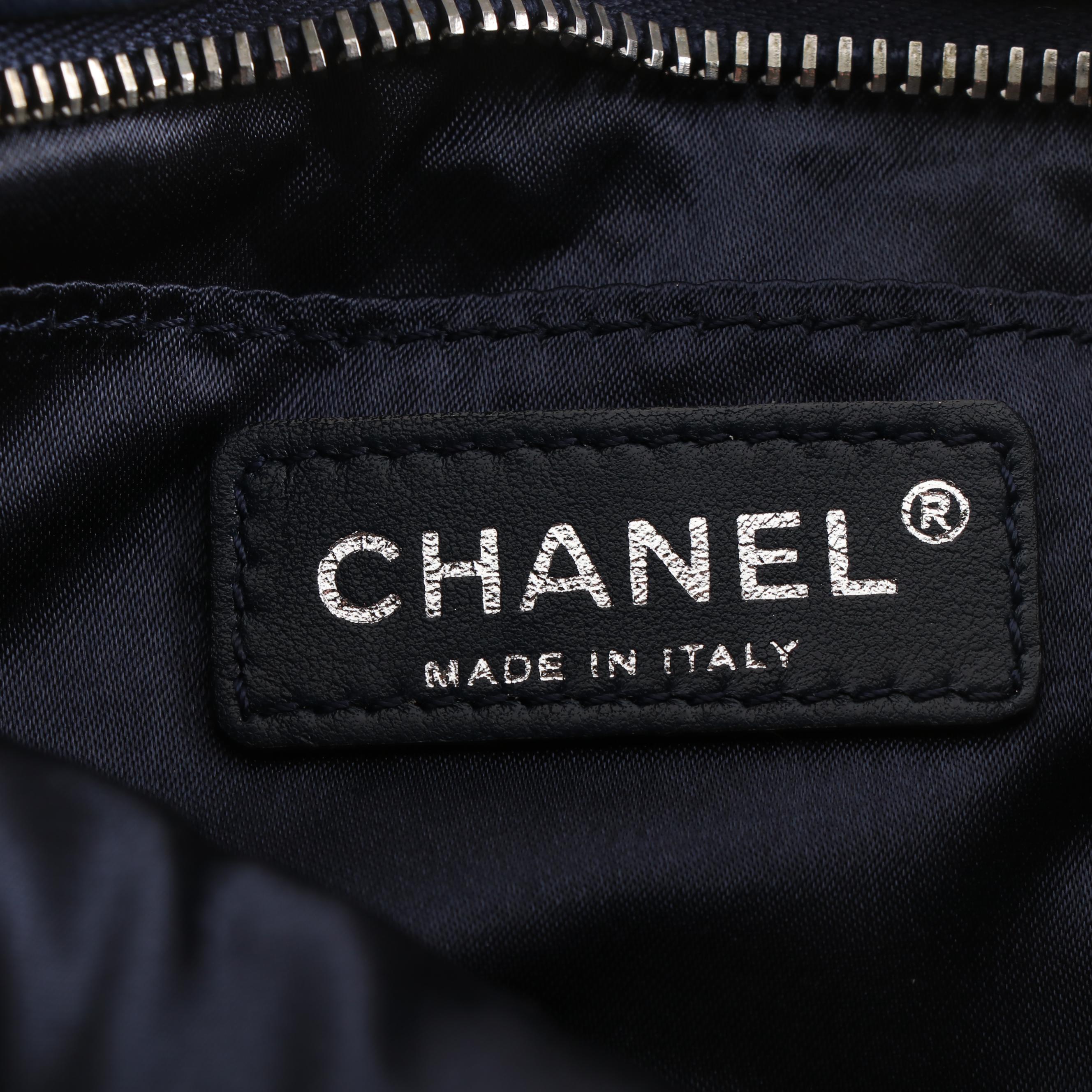 Chanel Iridescent Blue Python Skin, Crochet and Leather Clutch Purse