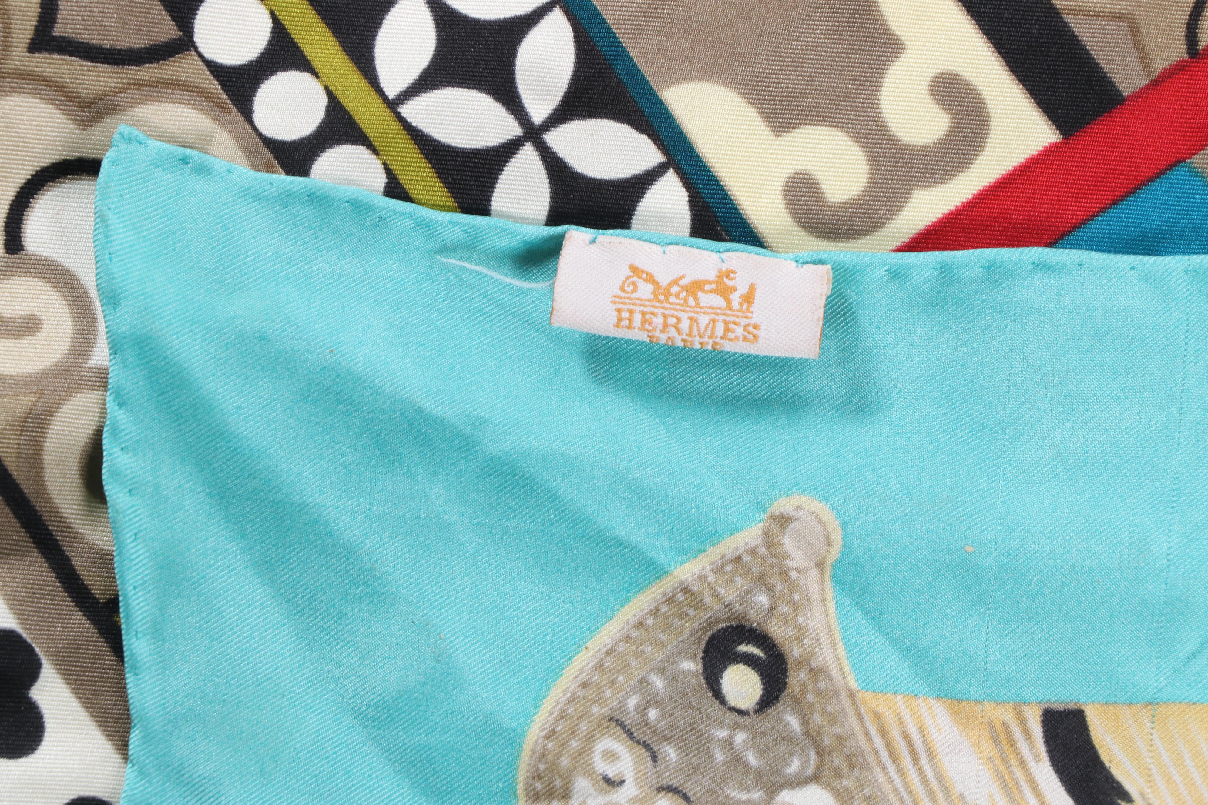 Hermès “Le Femme aux Semelles de Vente” Silk Shawl by Aline Honore