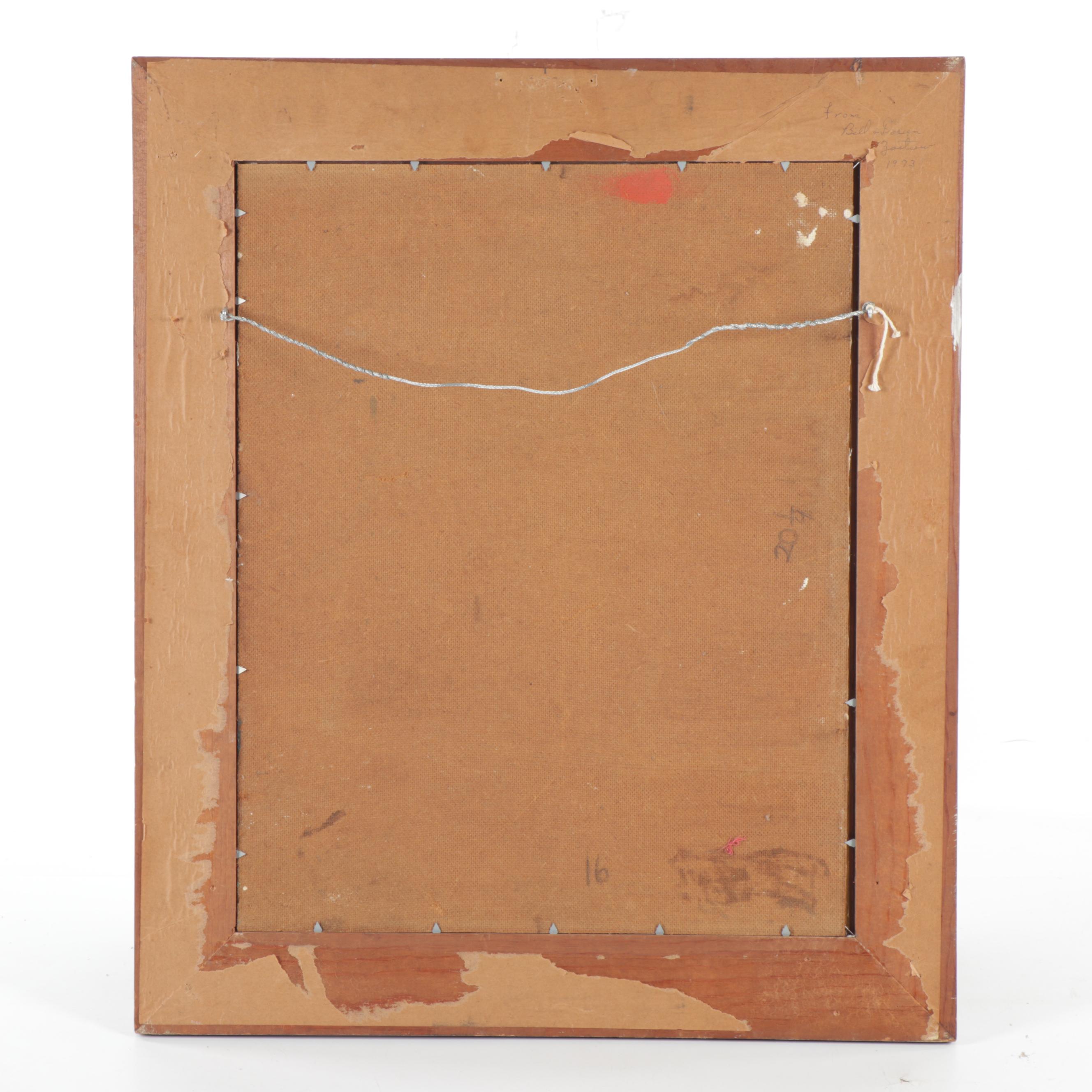 20th Century Figural Oil Painting