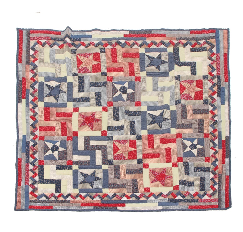 Handmade Americana Style Quilt, circa 1990