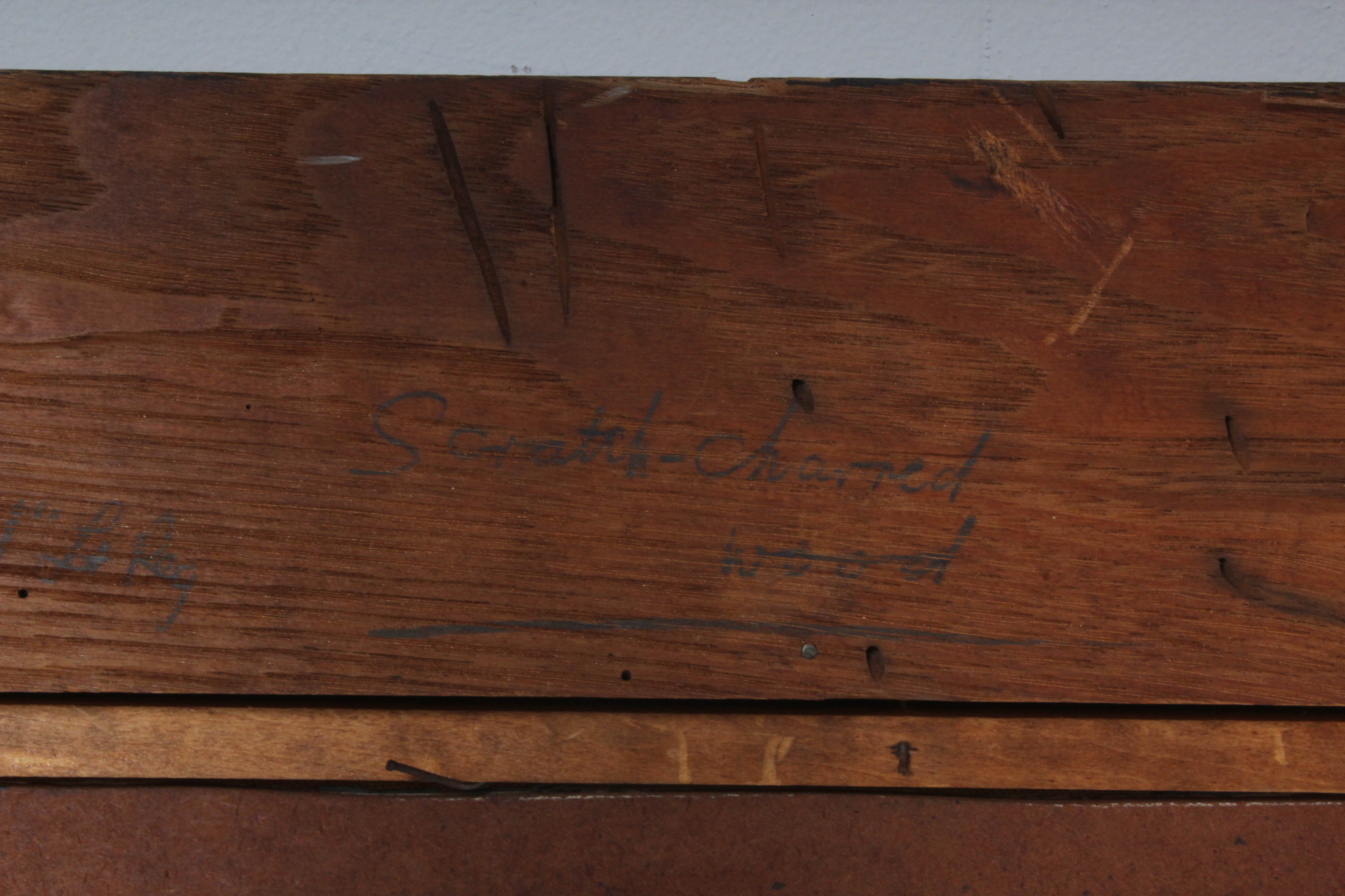 Sid Maurer Mid Century Etched Oil Painting