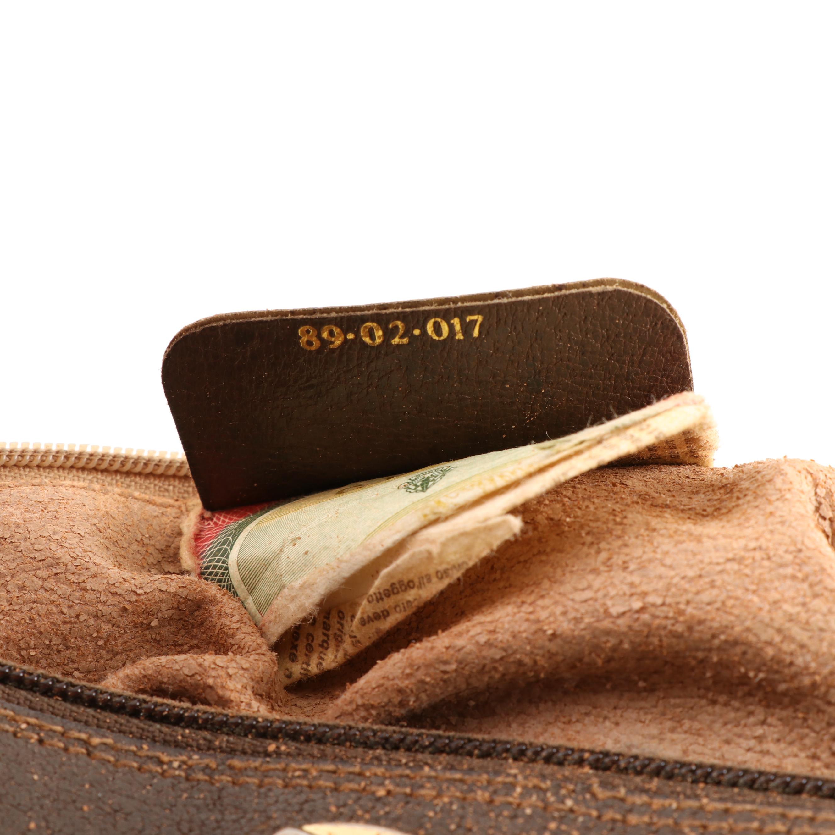 Gucci Accessory Collection Coated Canvas and Leather Web Stripe Crossbody Bag