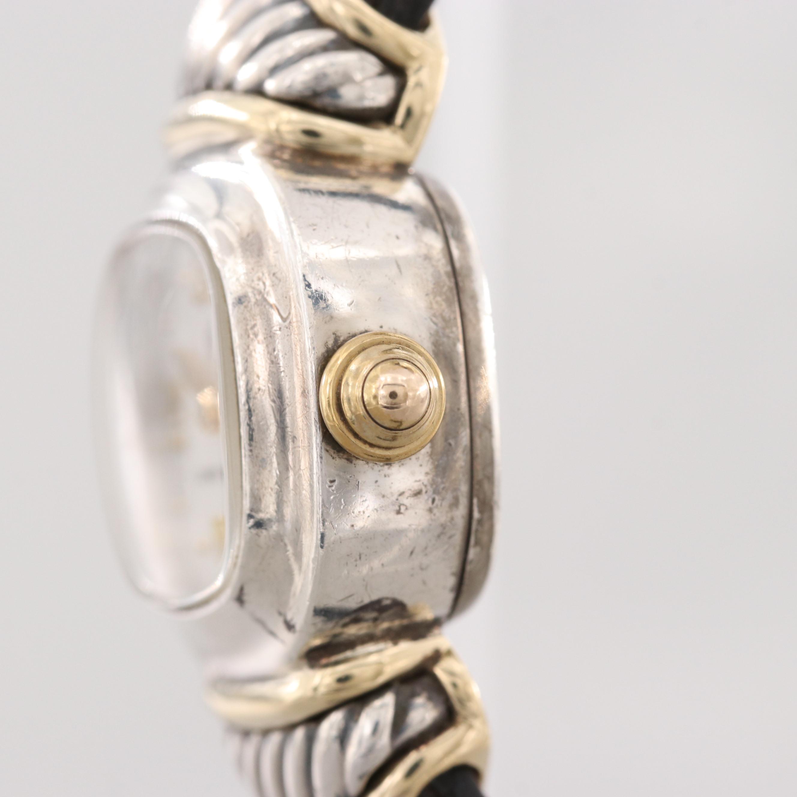 David Yurman Cable Sterling Silver and 14K Yellow Gold Watch