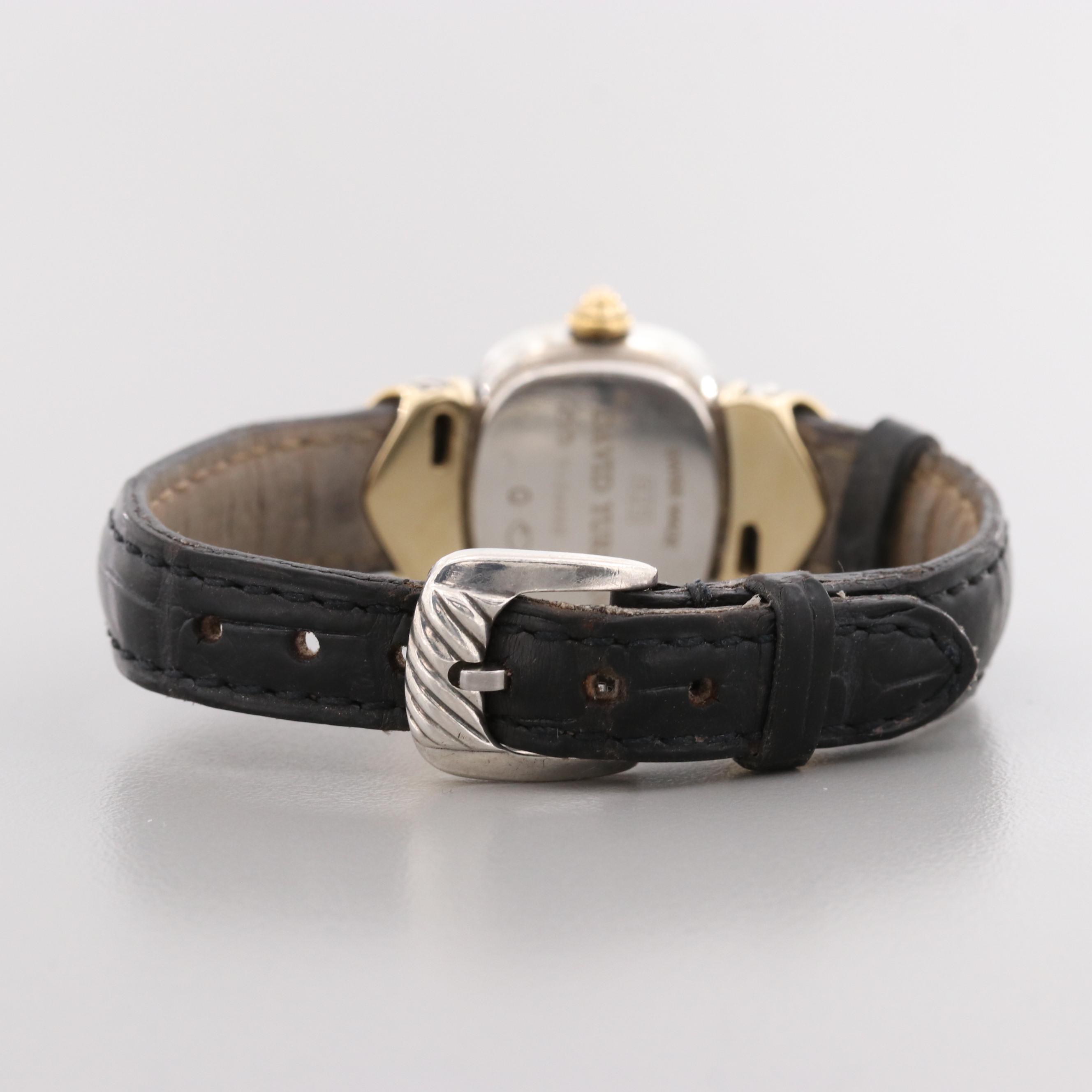 David Yurman Cable Sterling Silver and 14K Yellow Gold Watch