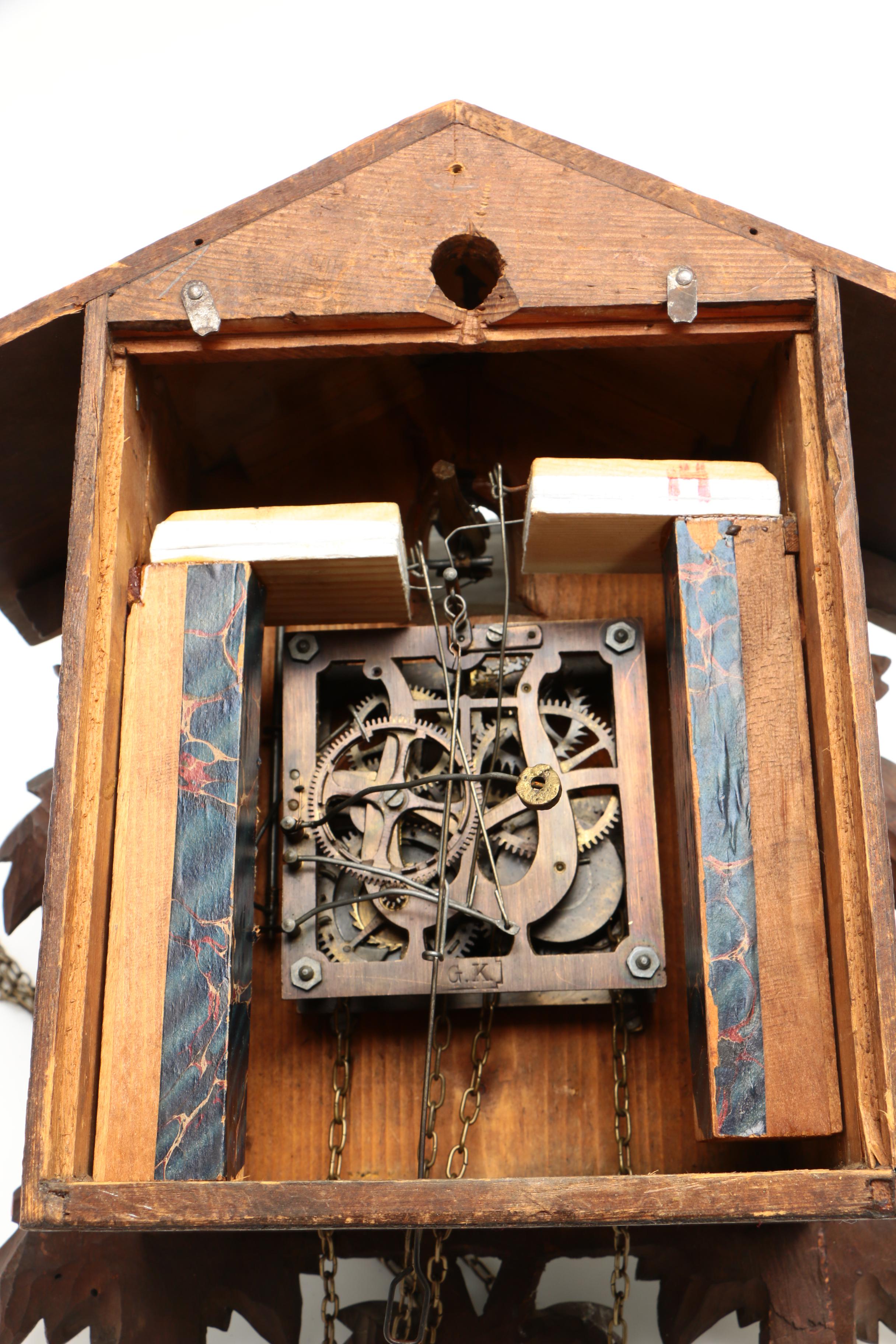 George Kuehl & Co. Black Forest Cuckoo Clock, Circa 1900