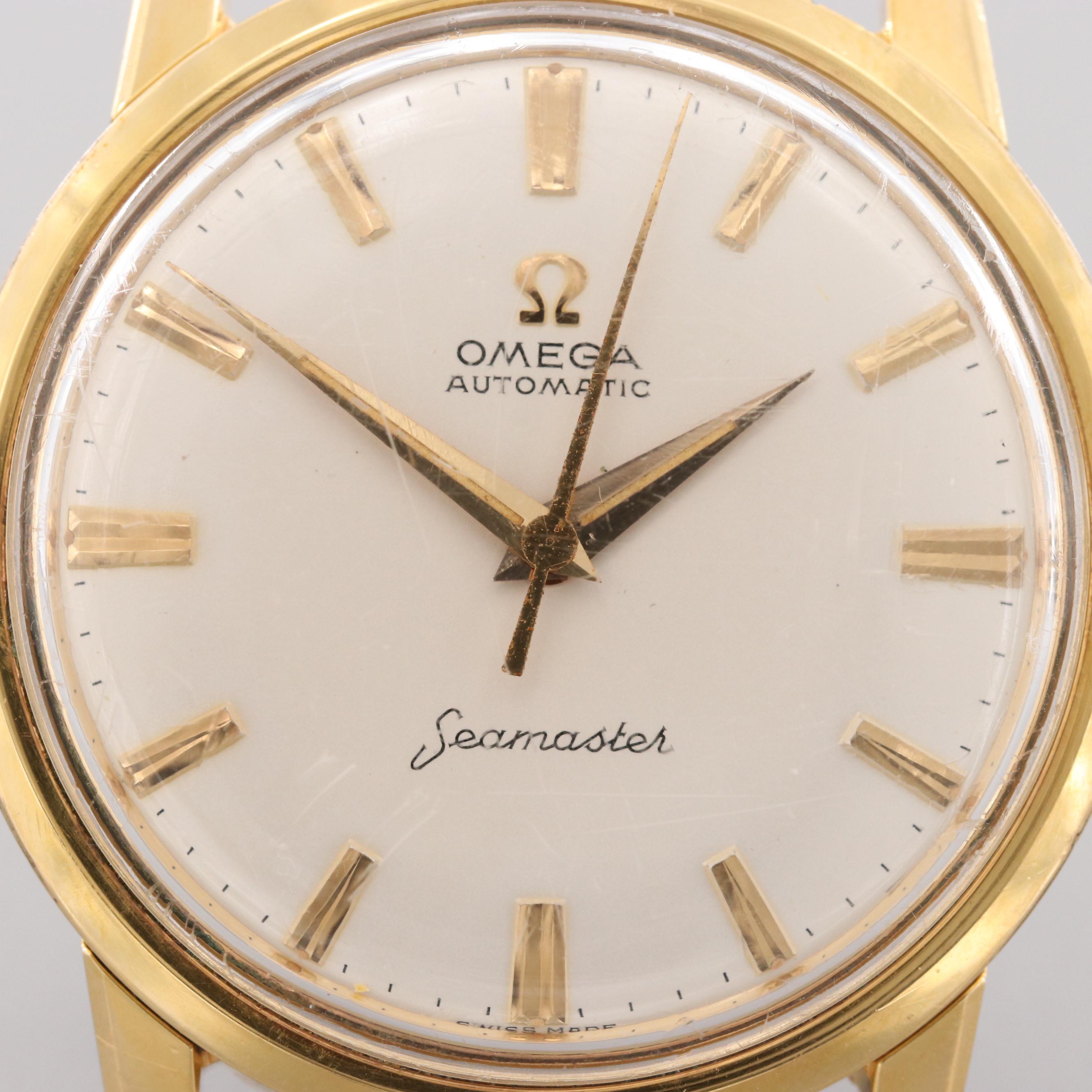 Vintage Omega Seamaster Stainless Steel and Gold Plated Automatic Watch