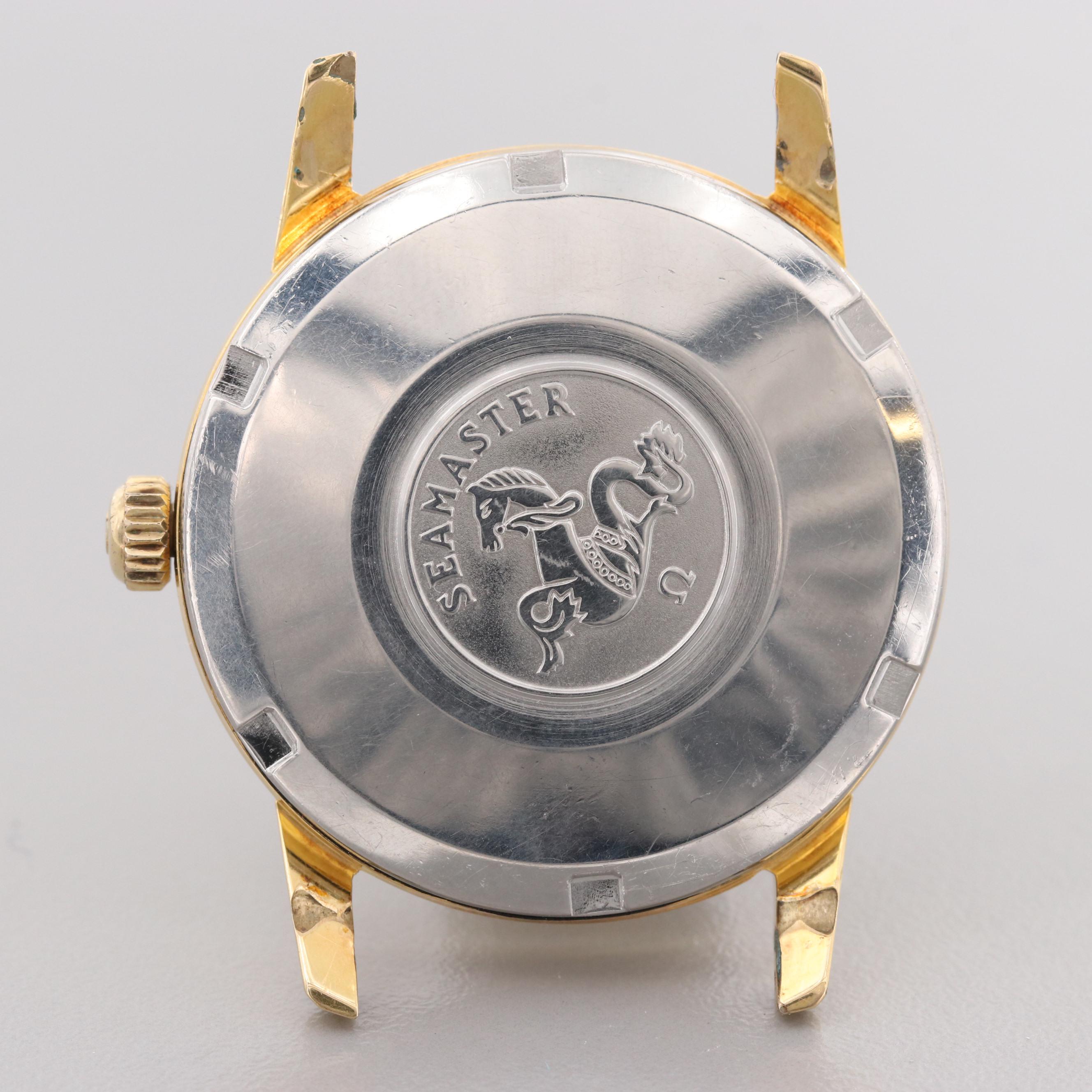 Vintage Omega Seamaster Stainless Steel and Gold Plated Automatic Watch