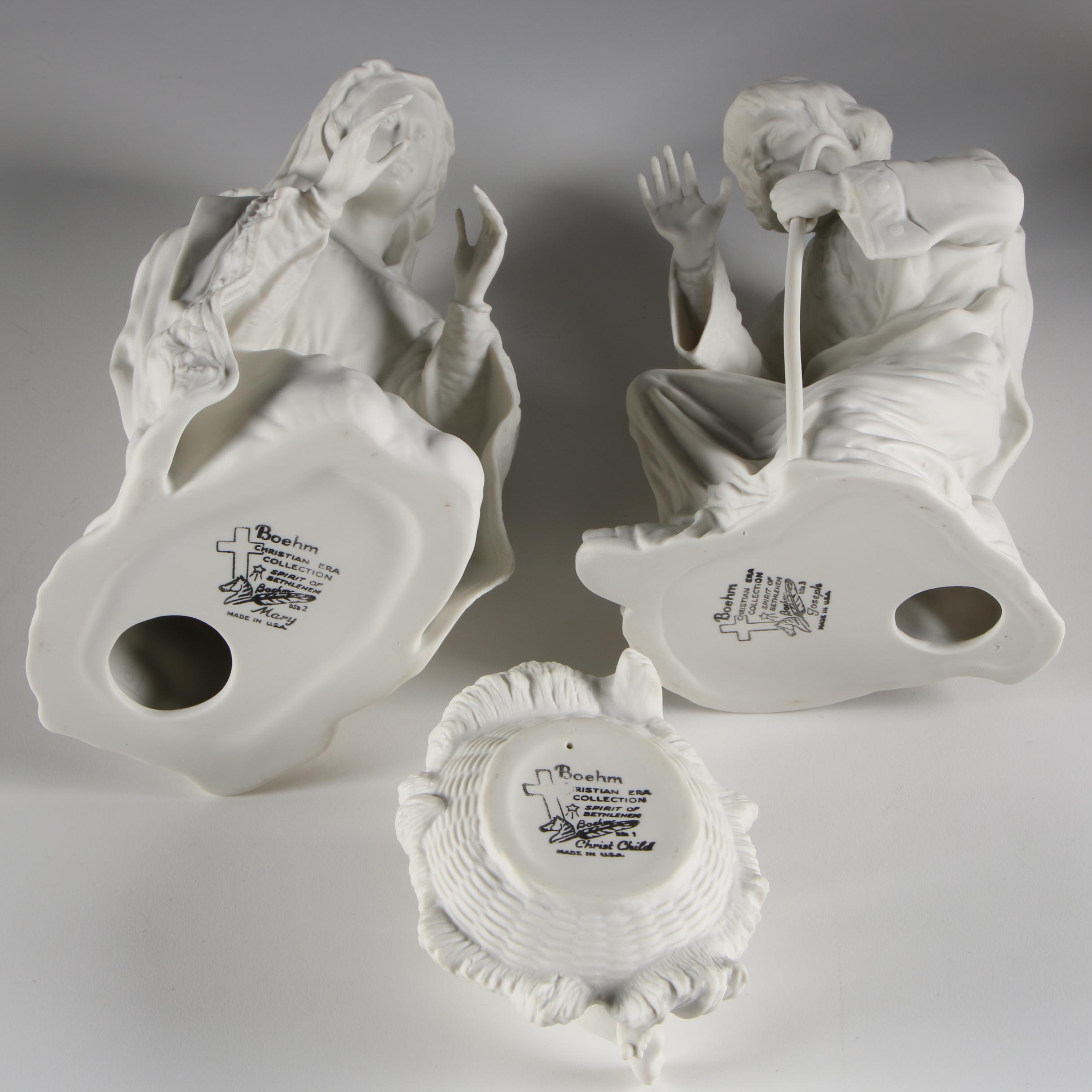 Boehm "Spirit of Bethlehem" Bisque Porcelain Nativity Figurines