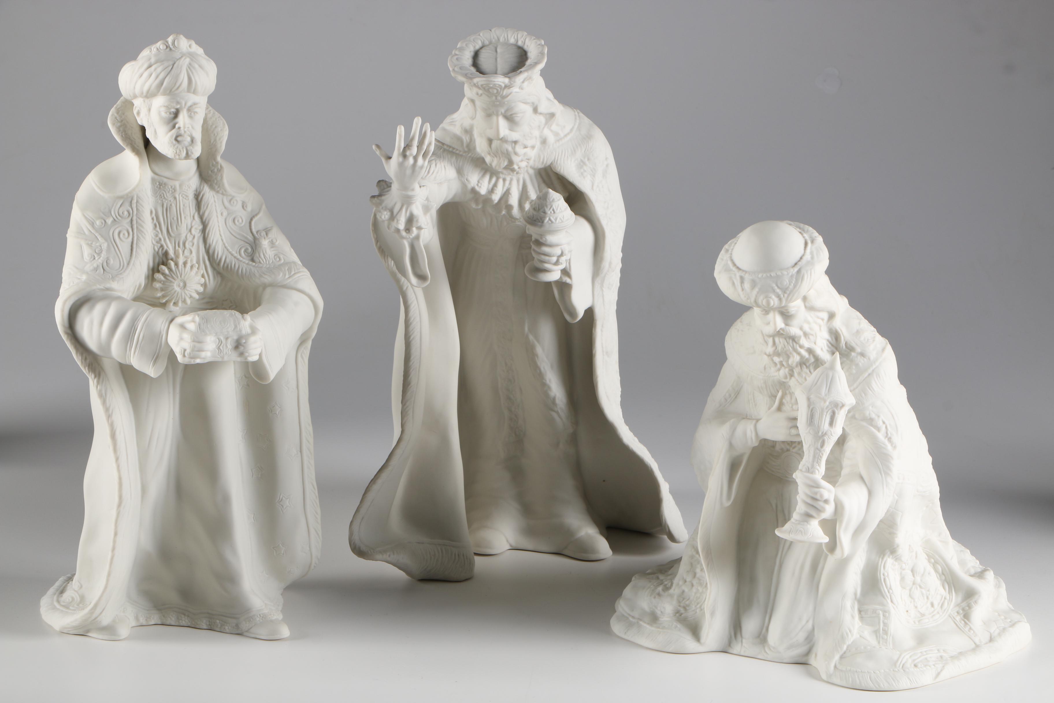 Boehm "Spirit of Bethlehem" Bisque Porcelain Nativity Figurines