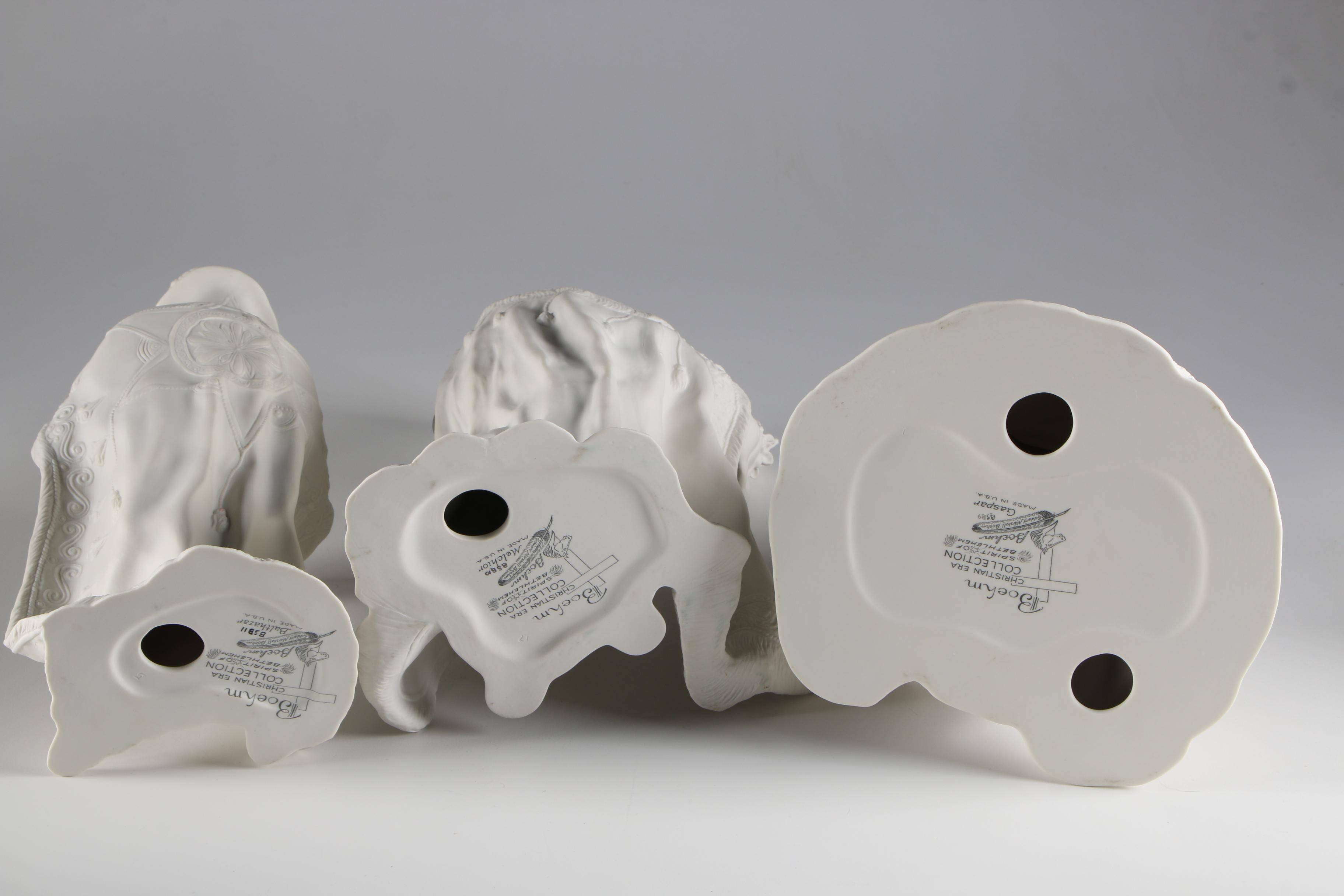 Boehm "Spirit of Bethlehem" Bisque Porcelain Nativity Figurines