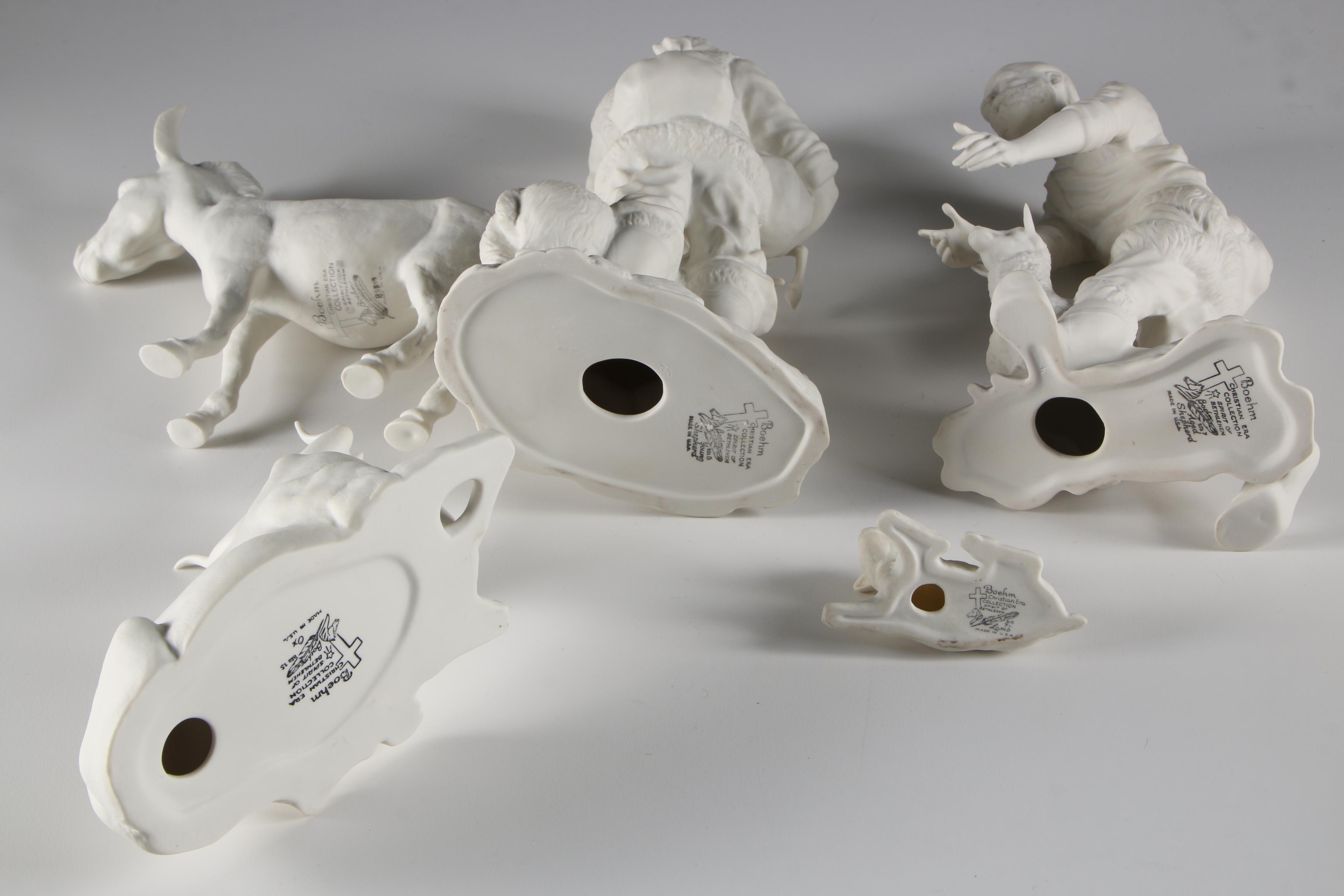 Boehm "Spirit of Bethlehem" Bisque Porcelain Nativity Figurines