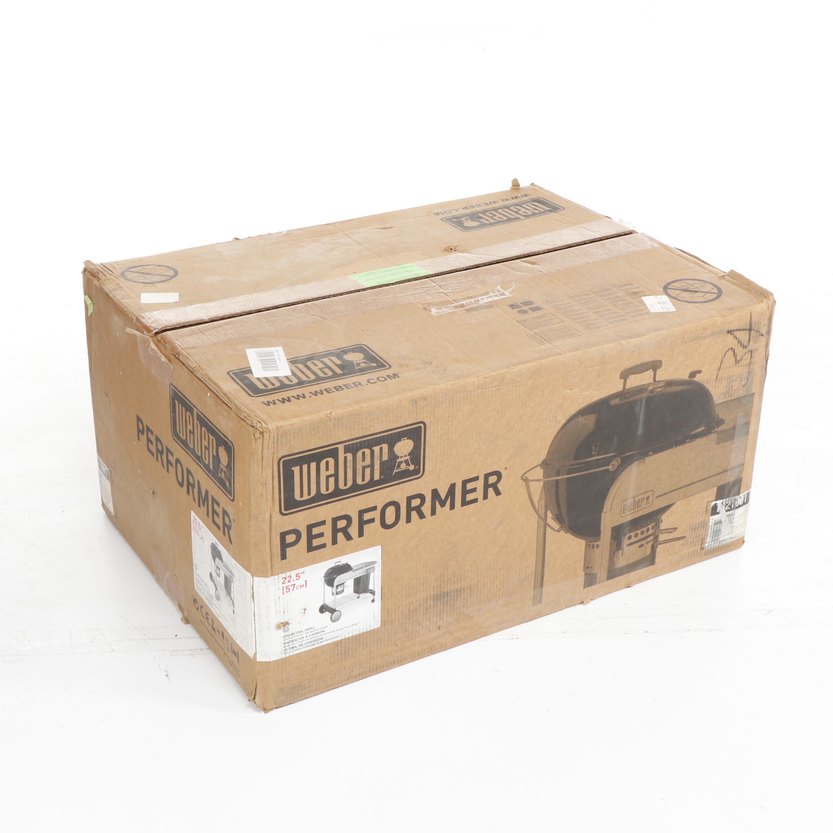 Weber Performer Charcoal Grill with Gas Ignition System and Accessories