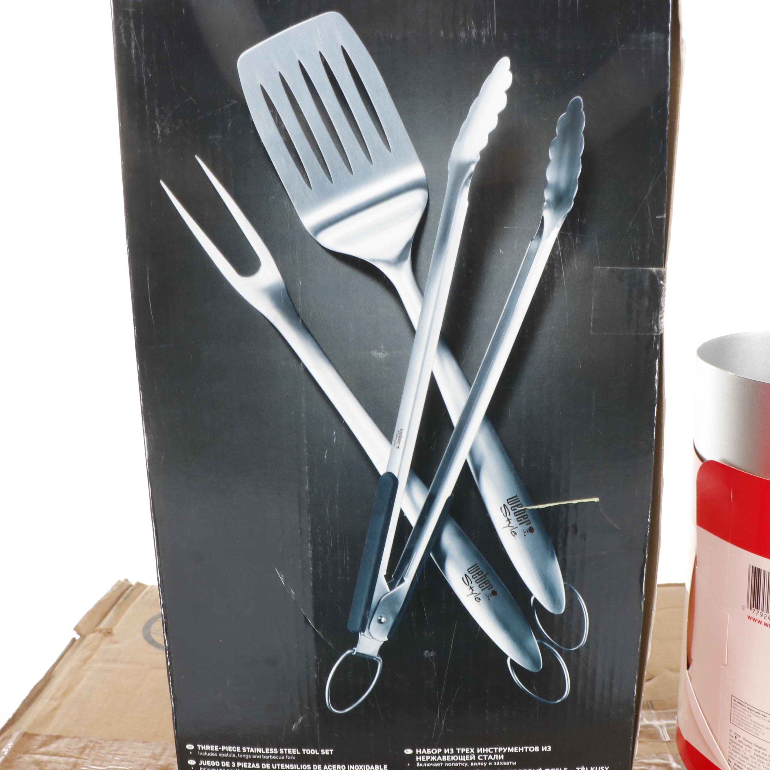 Weber Performer Charcoal Grill with Gas Ignition System and Accessories