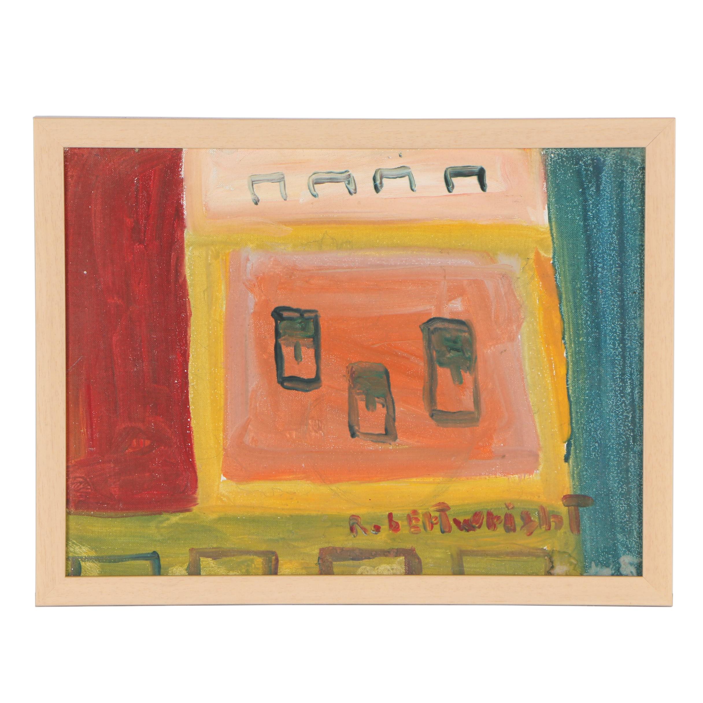 Robert Wright Folk Acrylic Painting