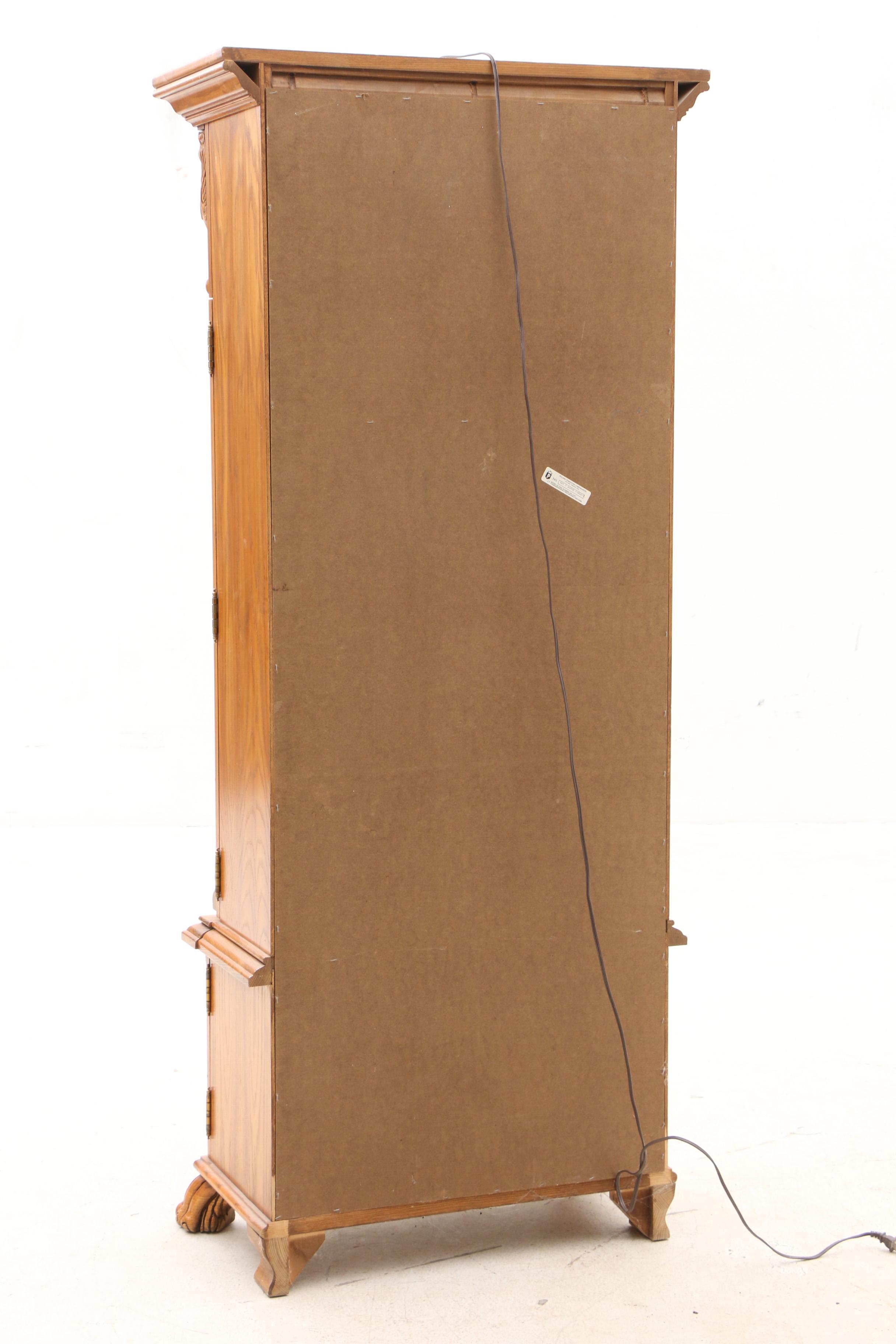 Illuminated Pulaski Gun Cabinets in Oak