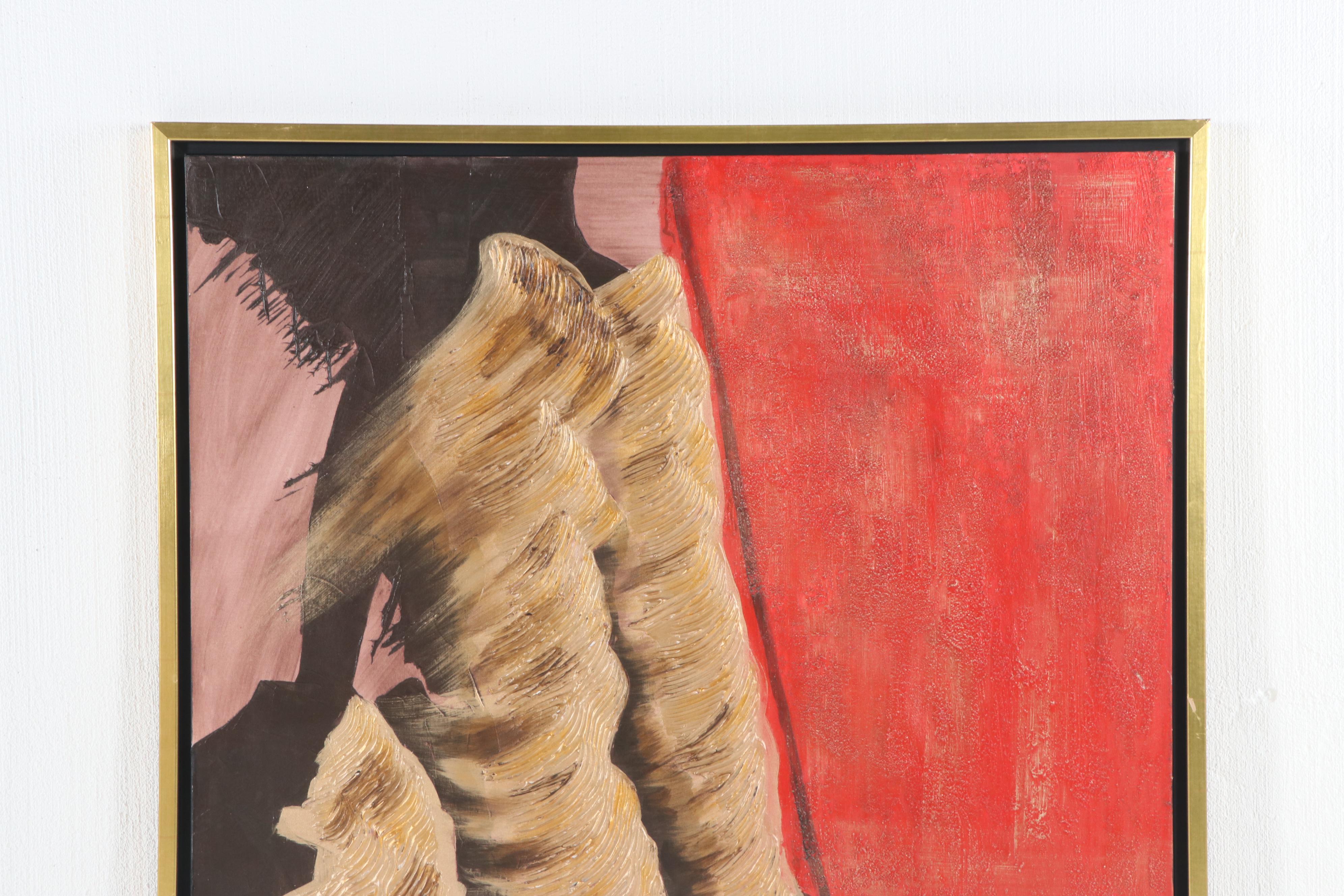 Ron Burnett Abstract Oil Painting