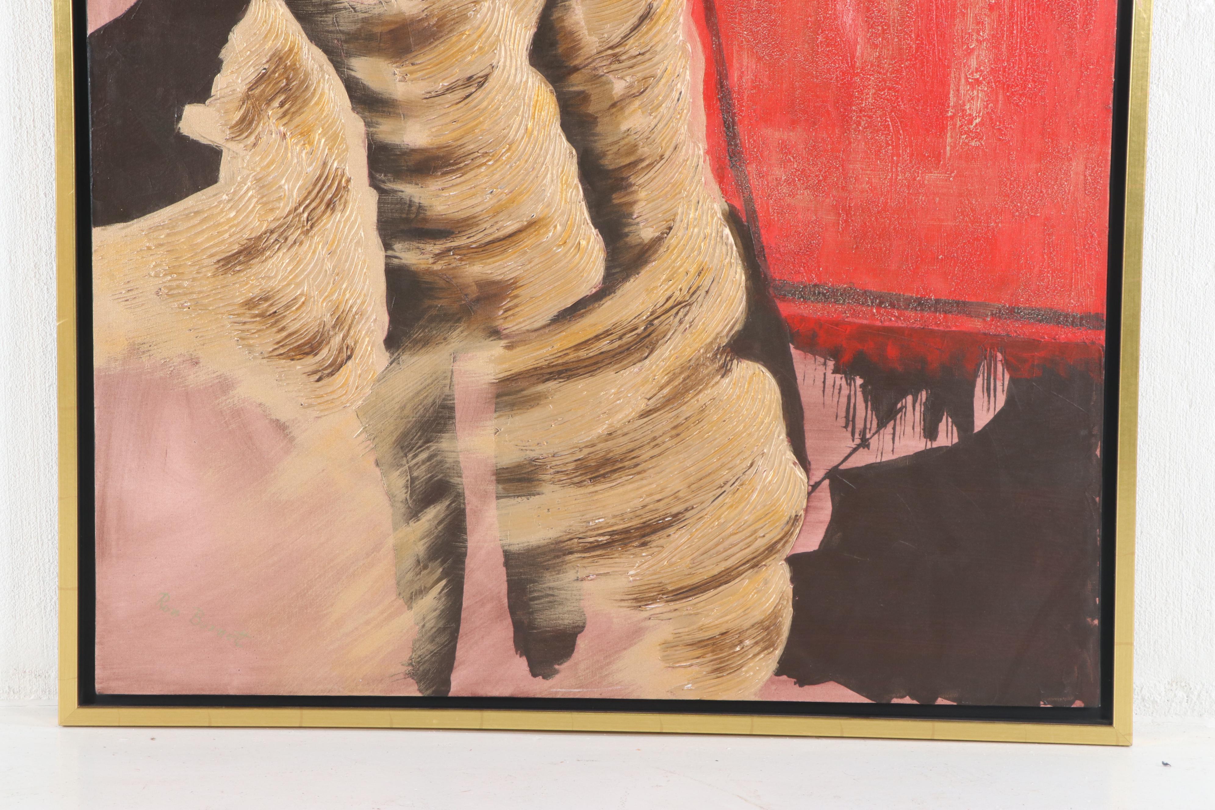 Ron Burnett Abstract Oil Painting