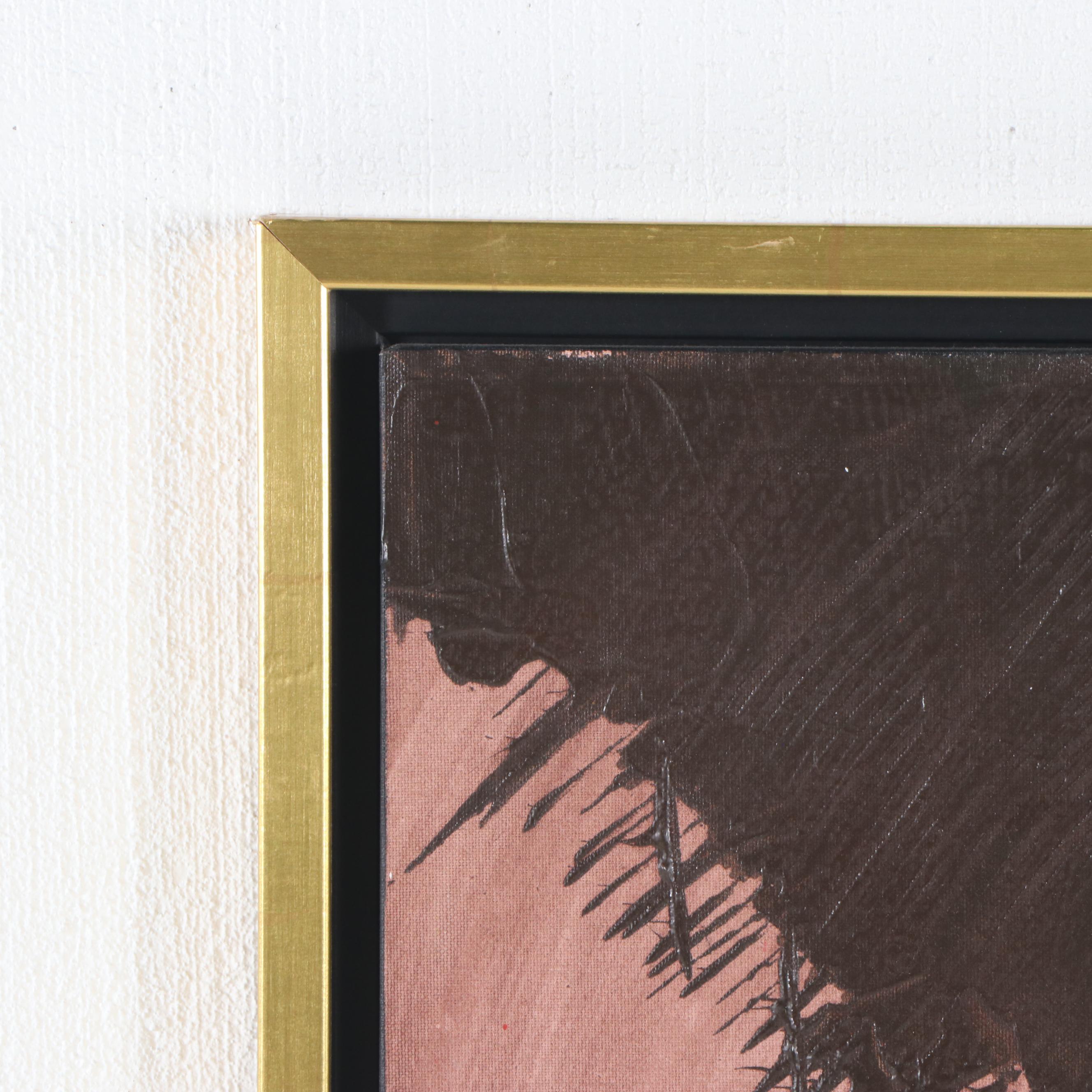 Ron Burnett Abstract Oil Painting