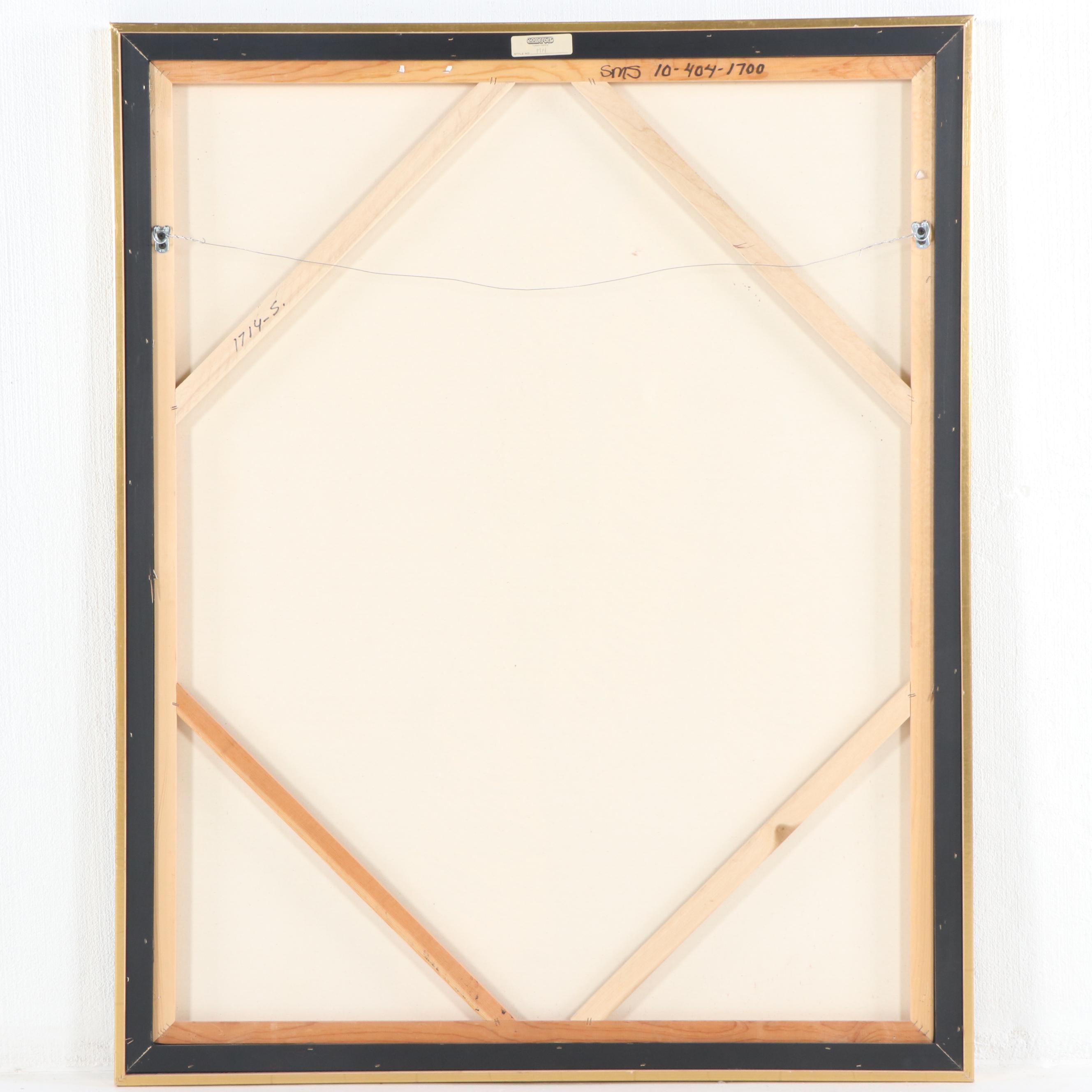 Ron Burnett Abstract Oil Painting